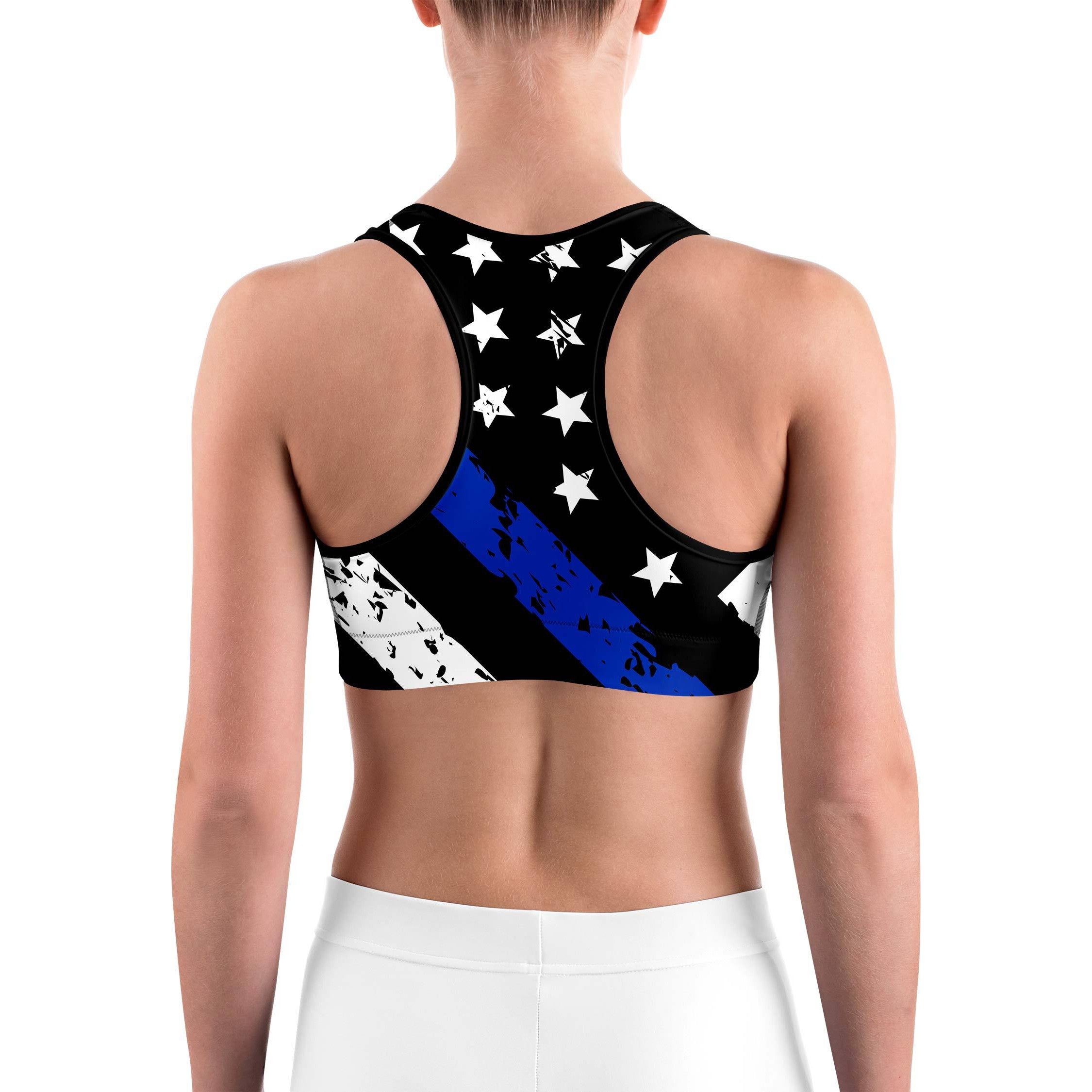 Thin Blue Line Sports bra | GearBunch