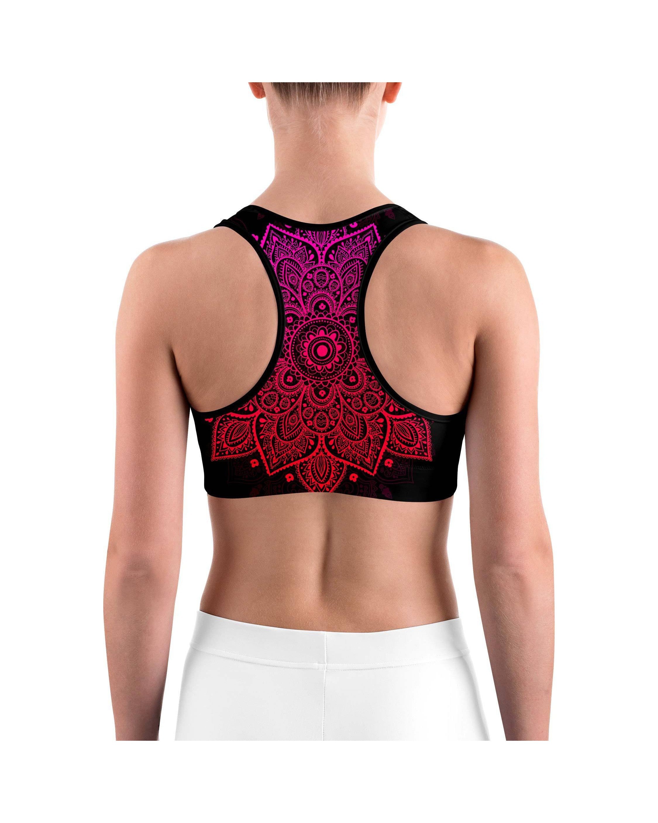 Pink Mandala Sports Bra