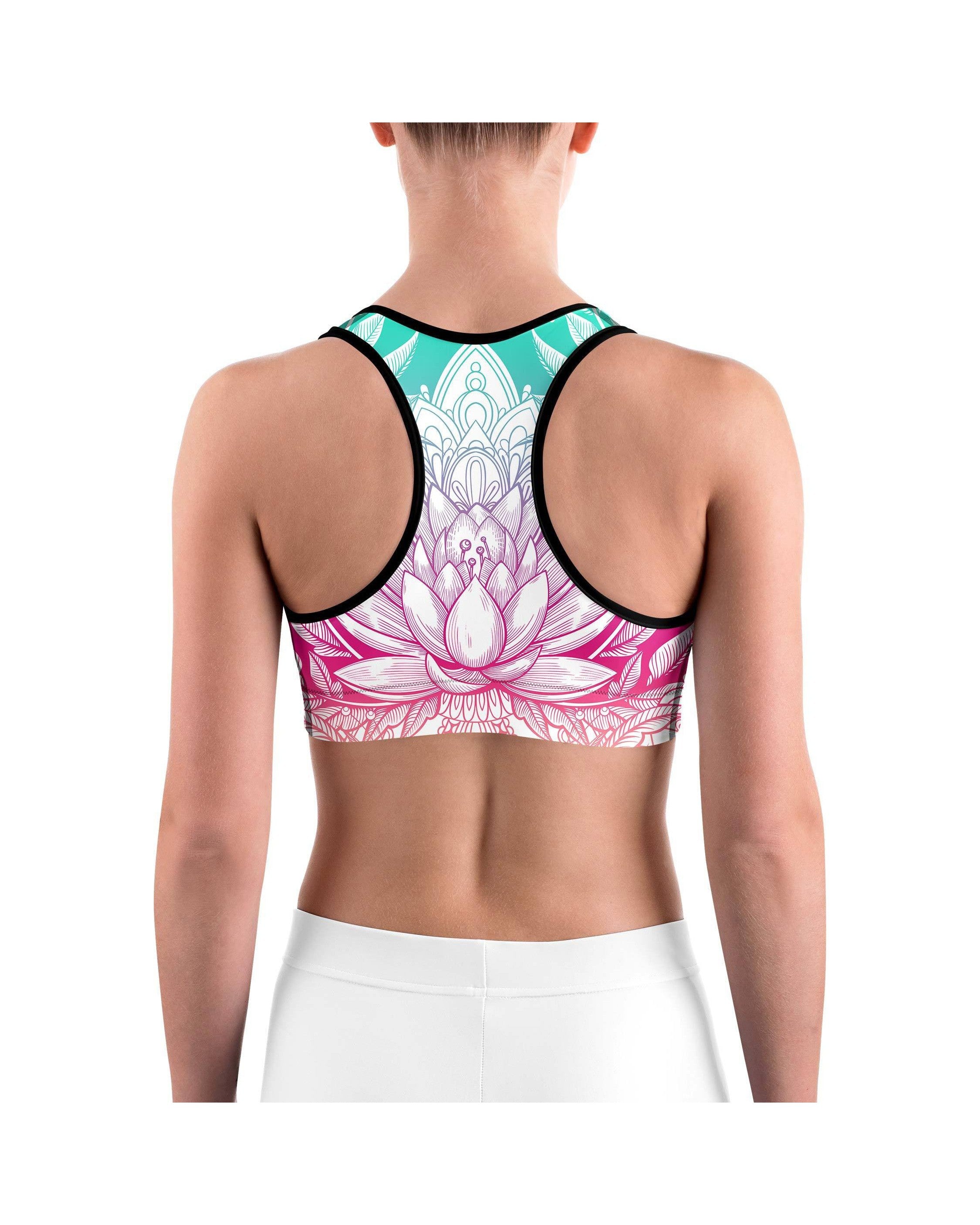 Bright Lotus Sports bra - GearBunch Leggings / Yoga Pants