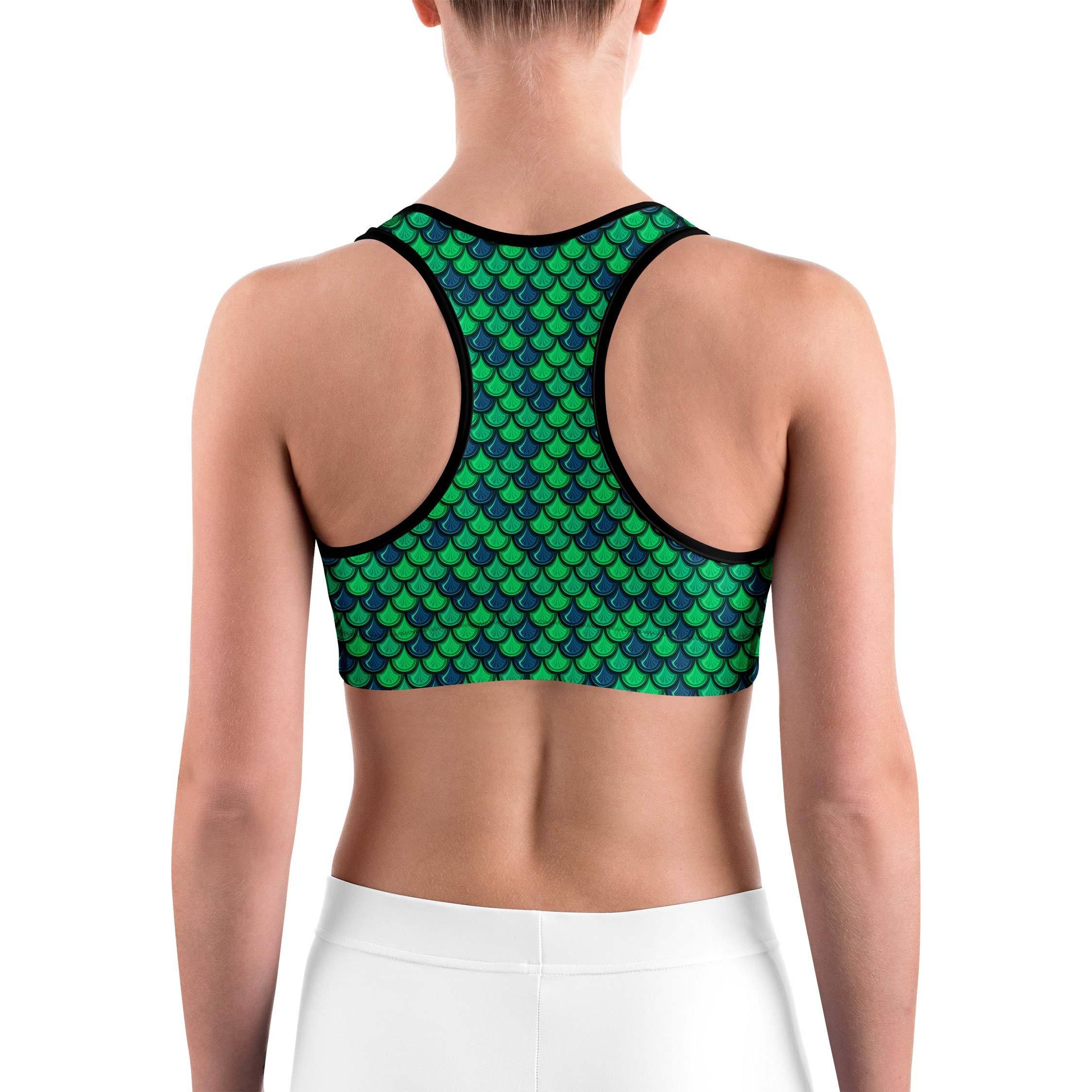 Green Mermaid Sports bra