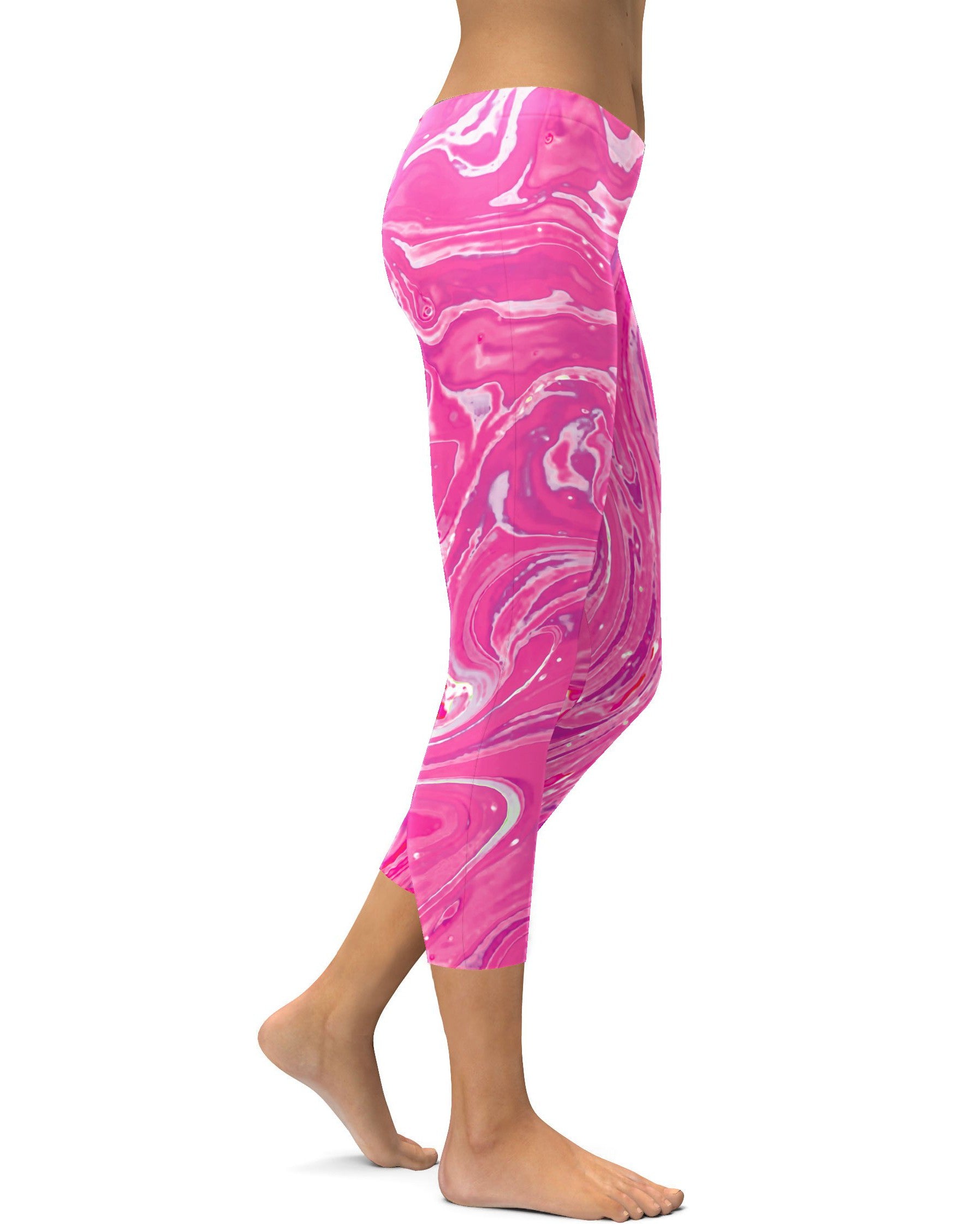 Pink Swirl Capris Gearbunch