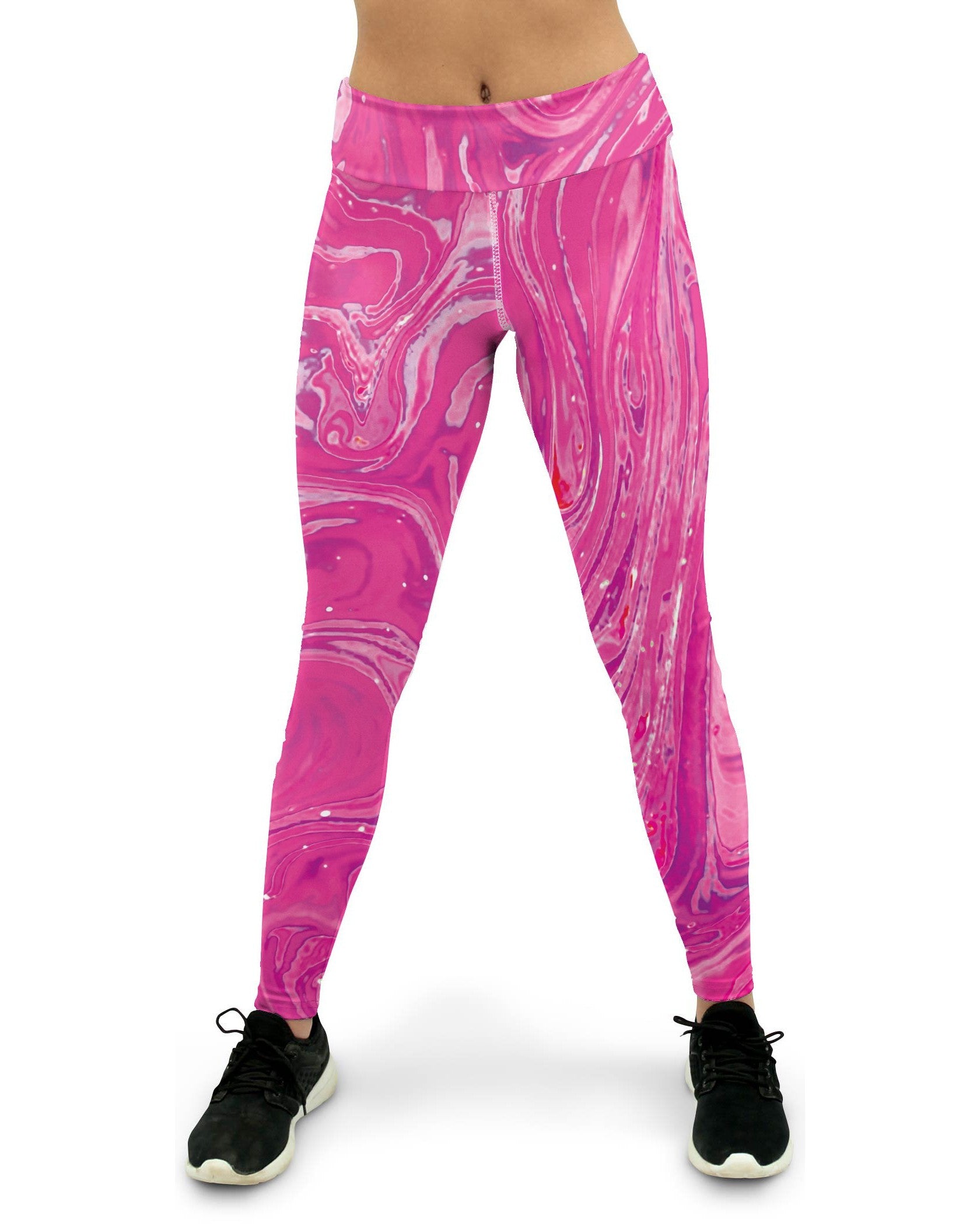 Pink Swirl Yoga Pants Gearbunch