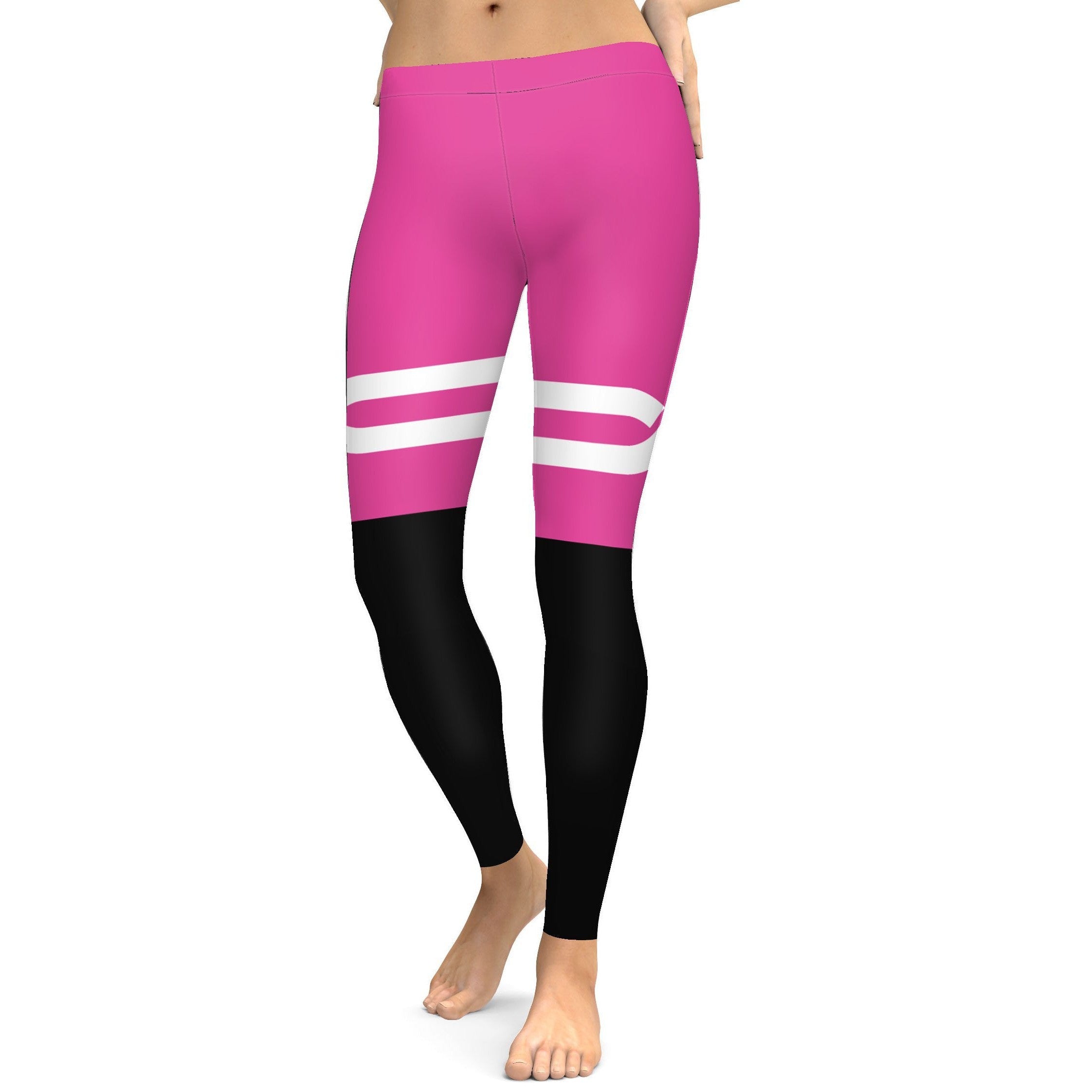 Pink and Black Infinity Leggings - Gearbunch