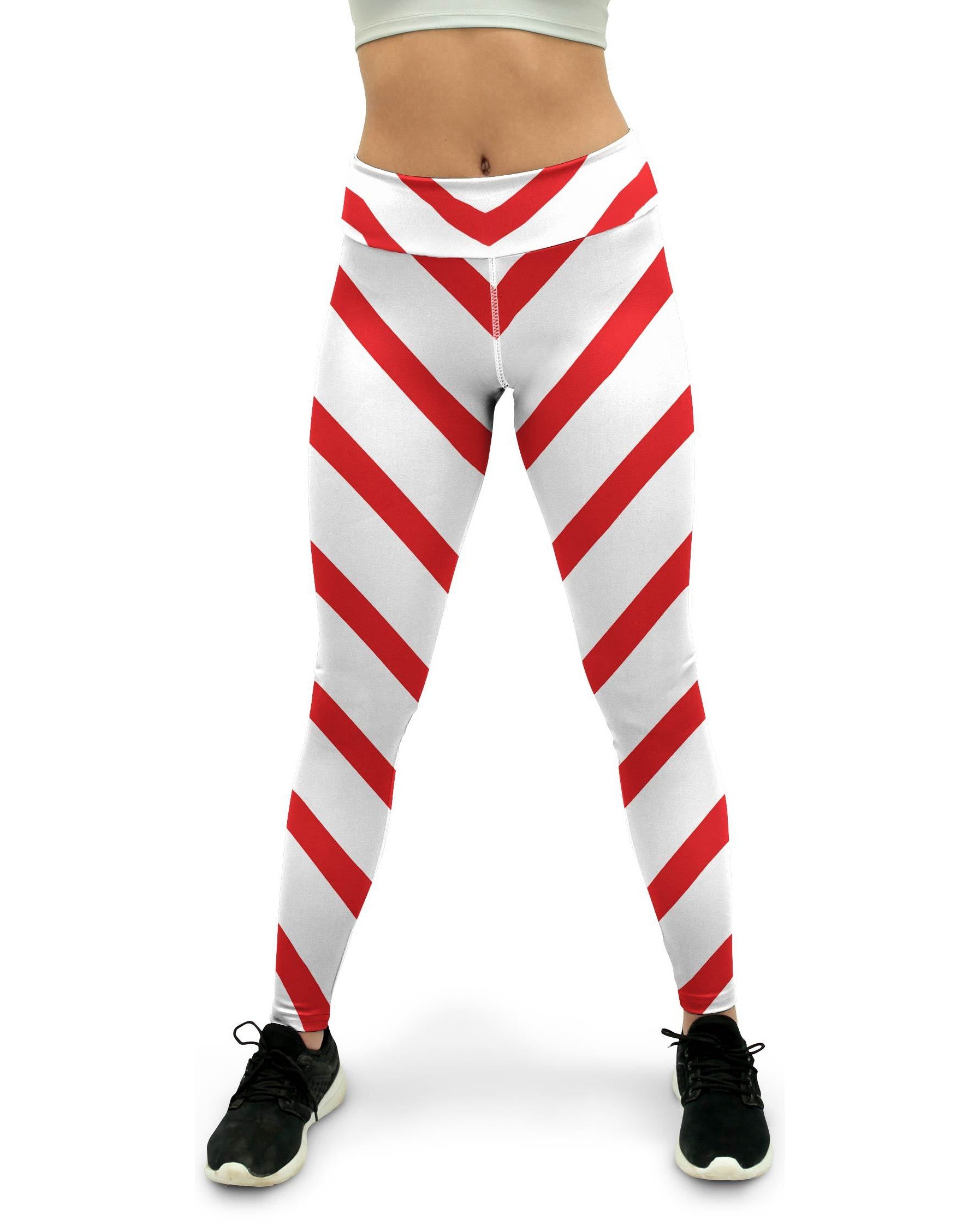 Candy Cane Yoga Pants | GearBunch