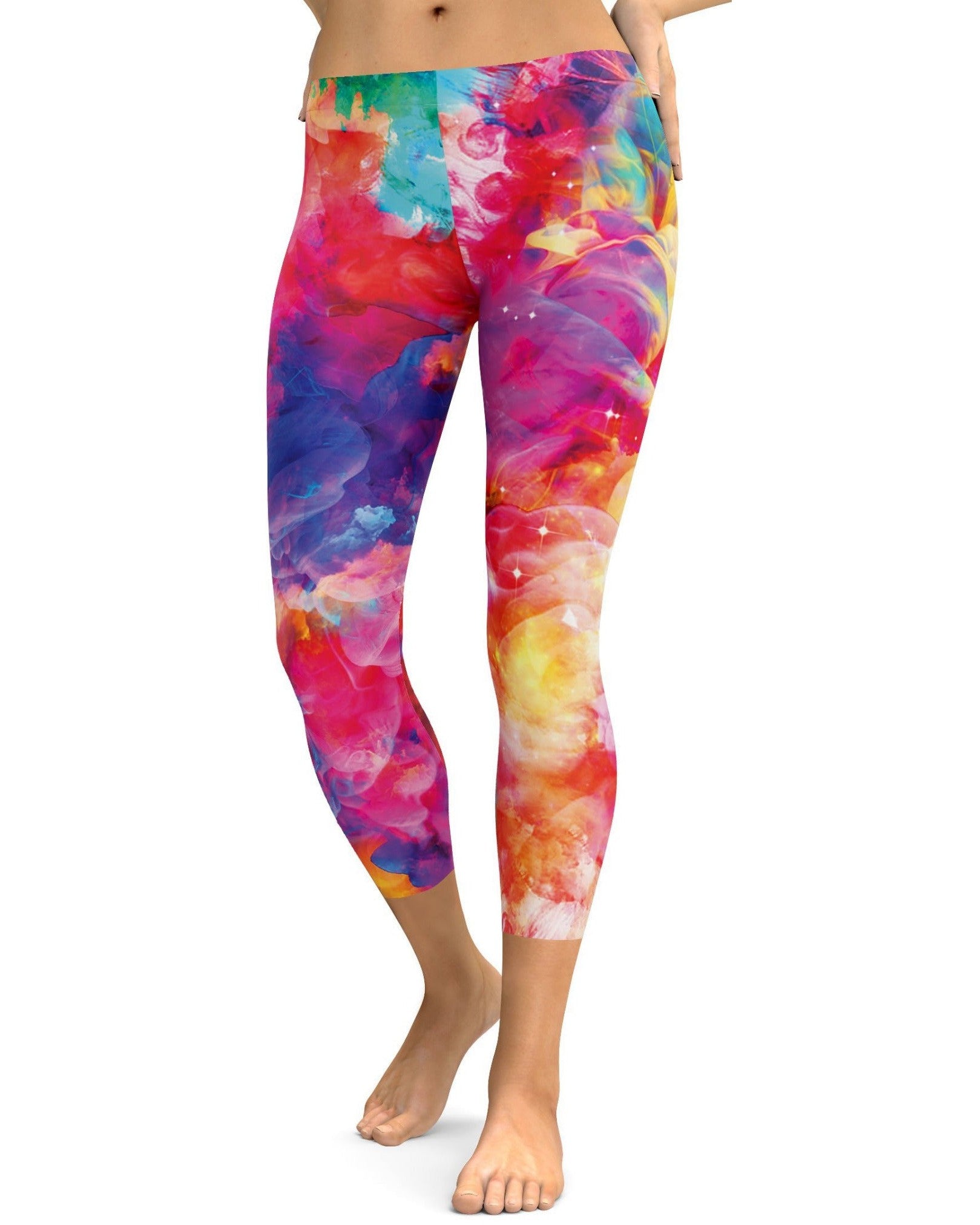 Color Splash Explosion Capris - GearBunch Leggings