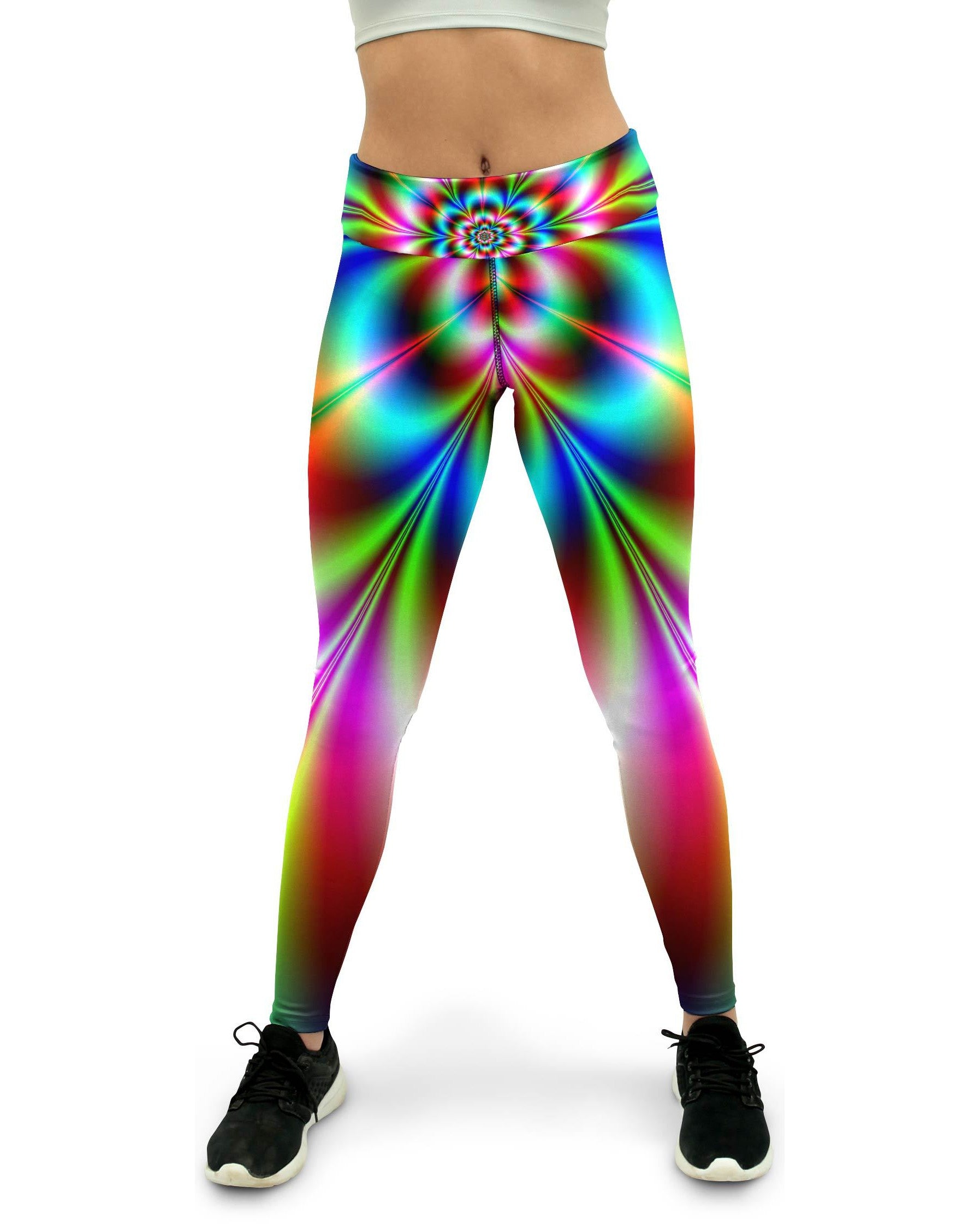 Psychedelic Neon Yoga Pants Gearbunch