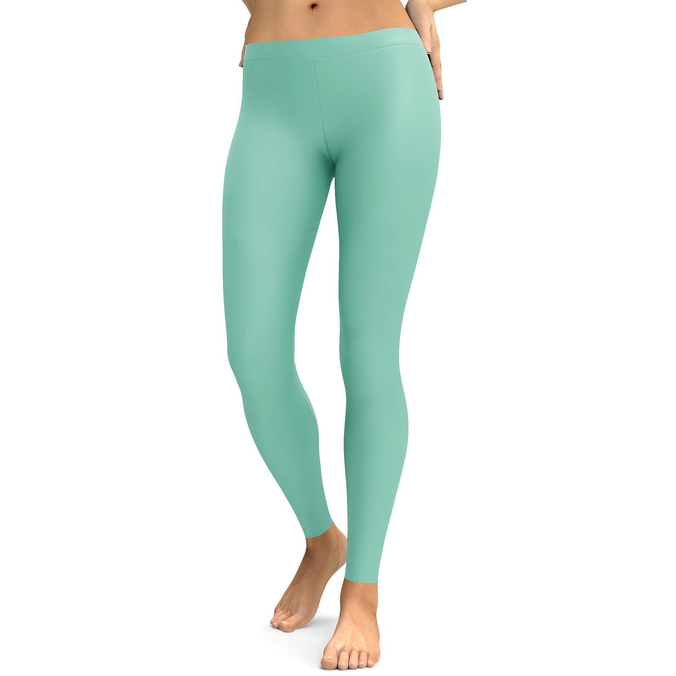 Solid Mint Green Leggings