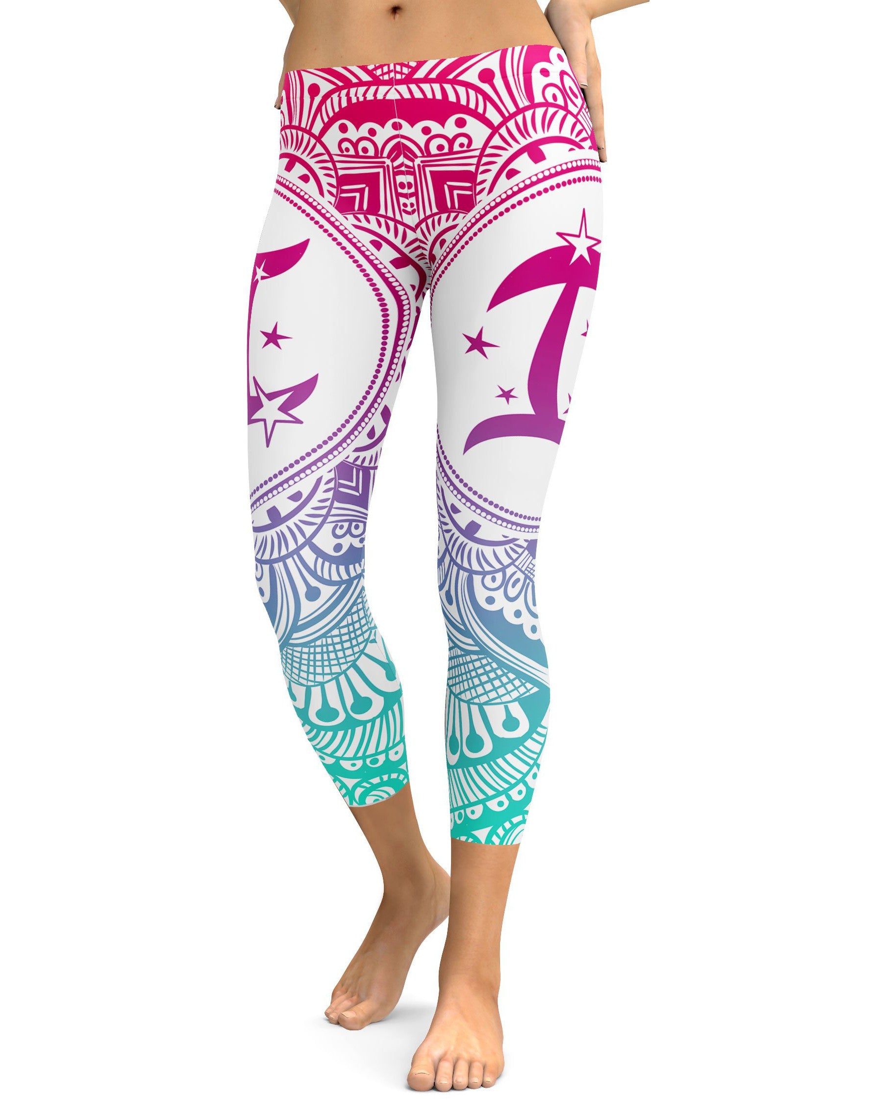 Bright Gemini Capris - GearBunch Leggings / Yoga Pants