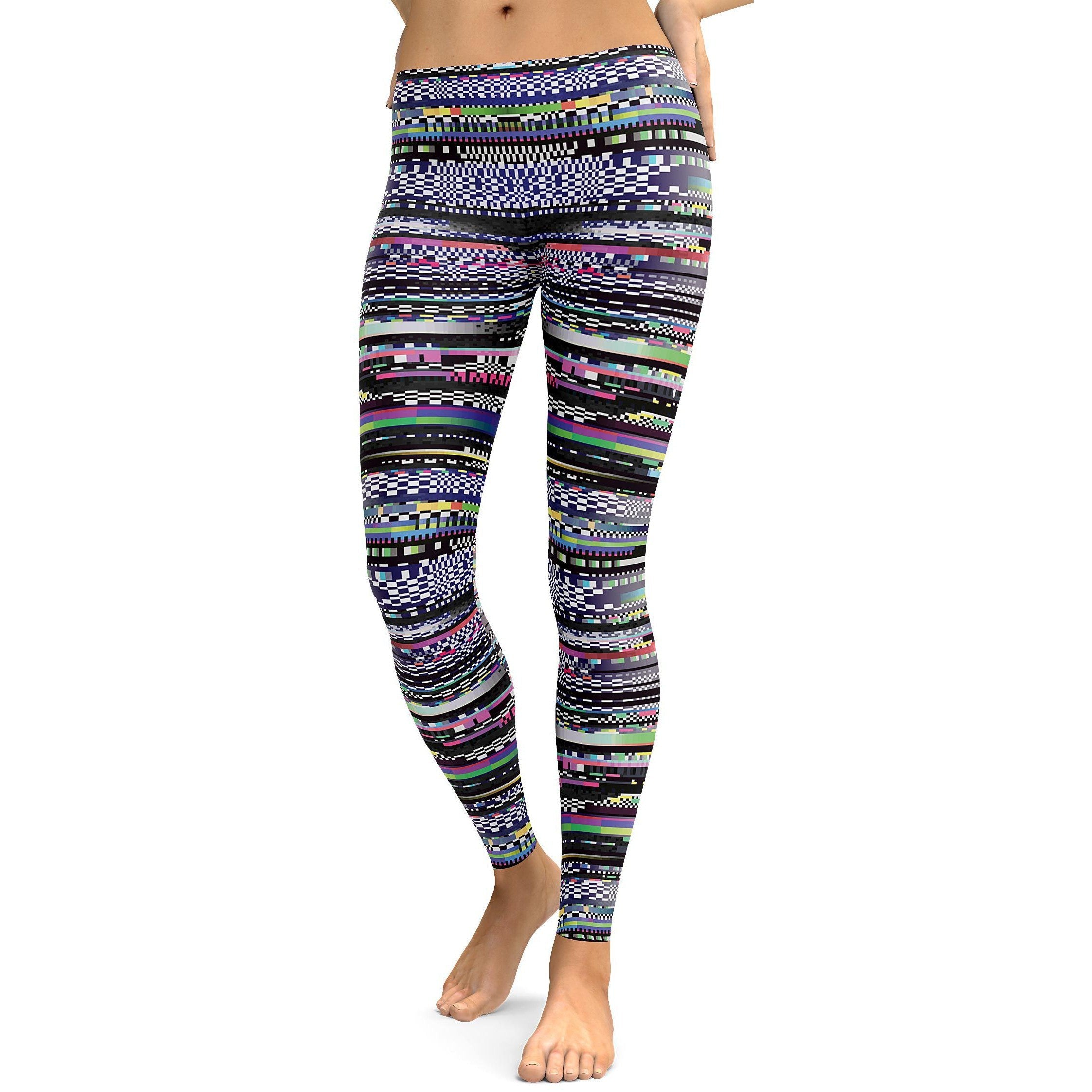 Glitch Leggings - GearBunch Leggings / Yoga Pants
