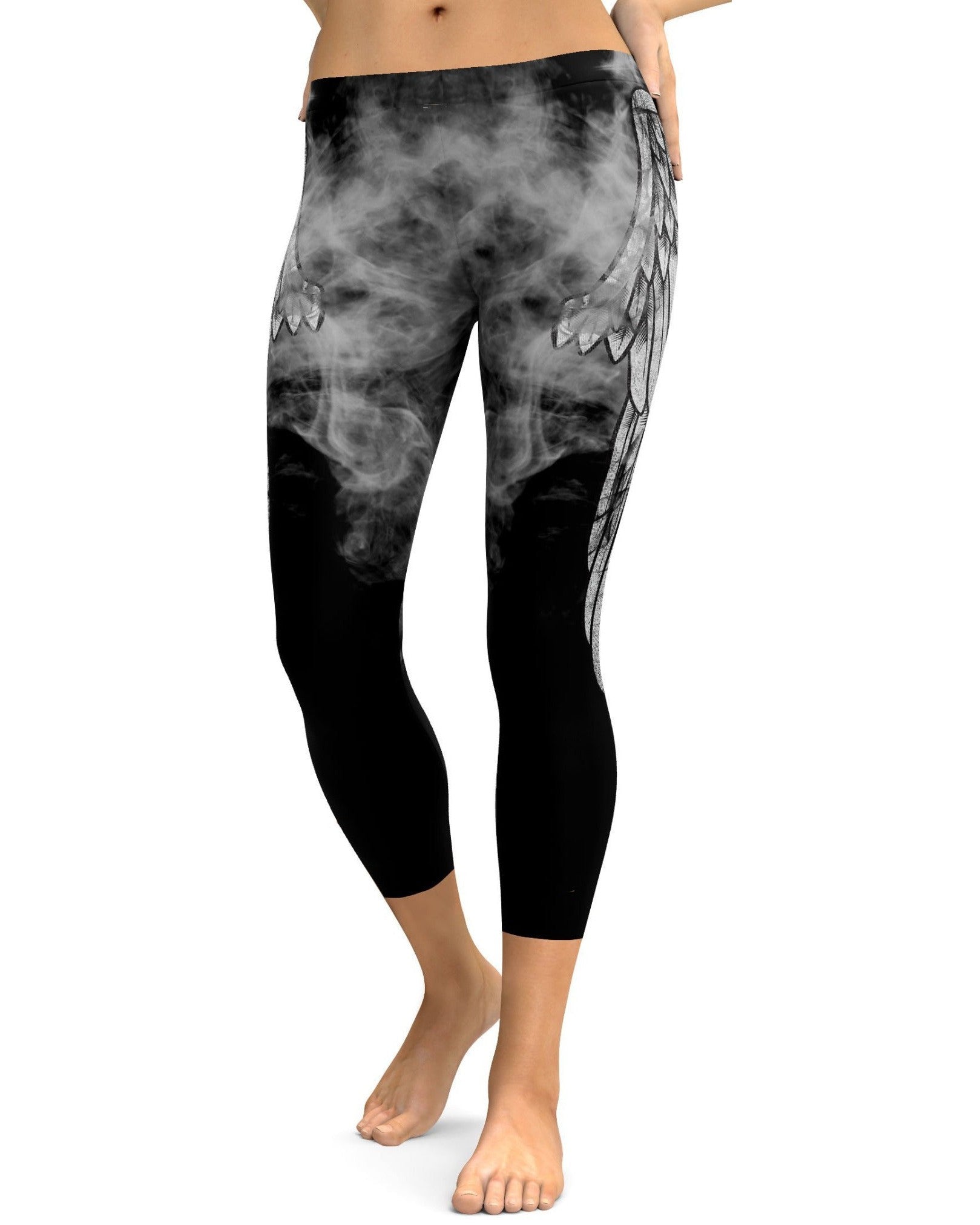 Angel Wing Capris - GearBunch Leggings