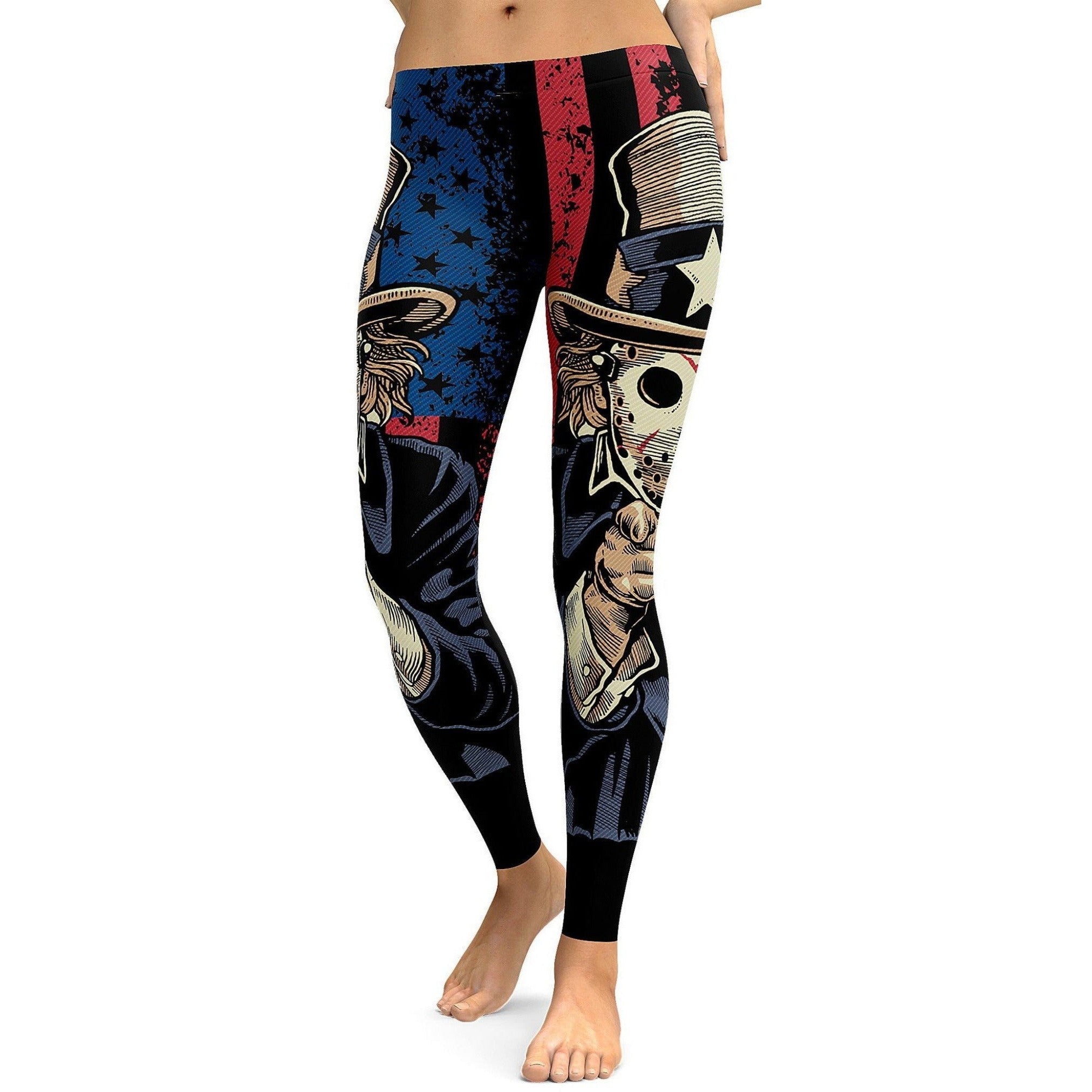 Murica, F@#$ Yeah! Leggings - GearBunch Leggings
