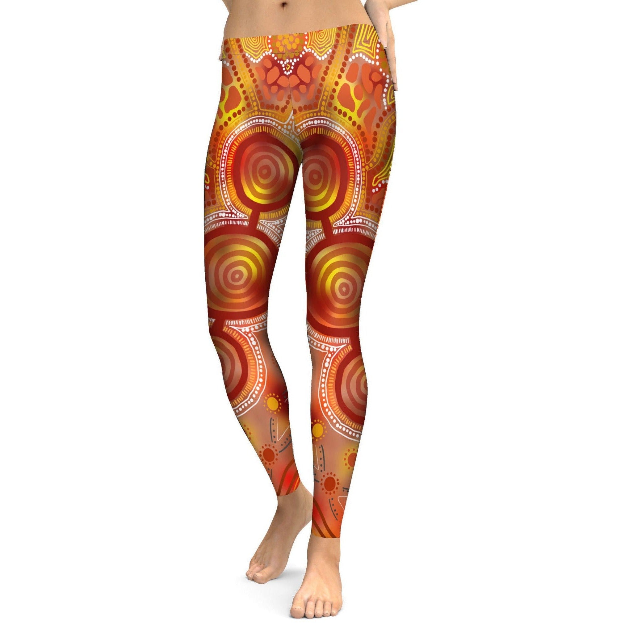 Burning Land Leggings - Gearbunch Leggings