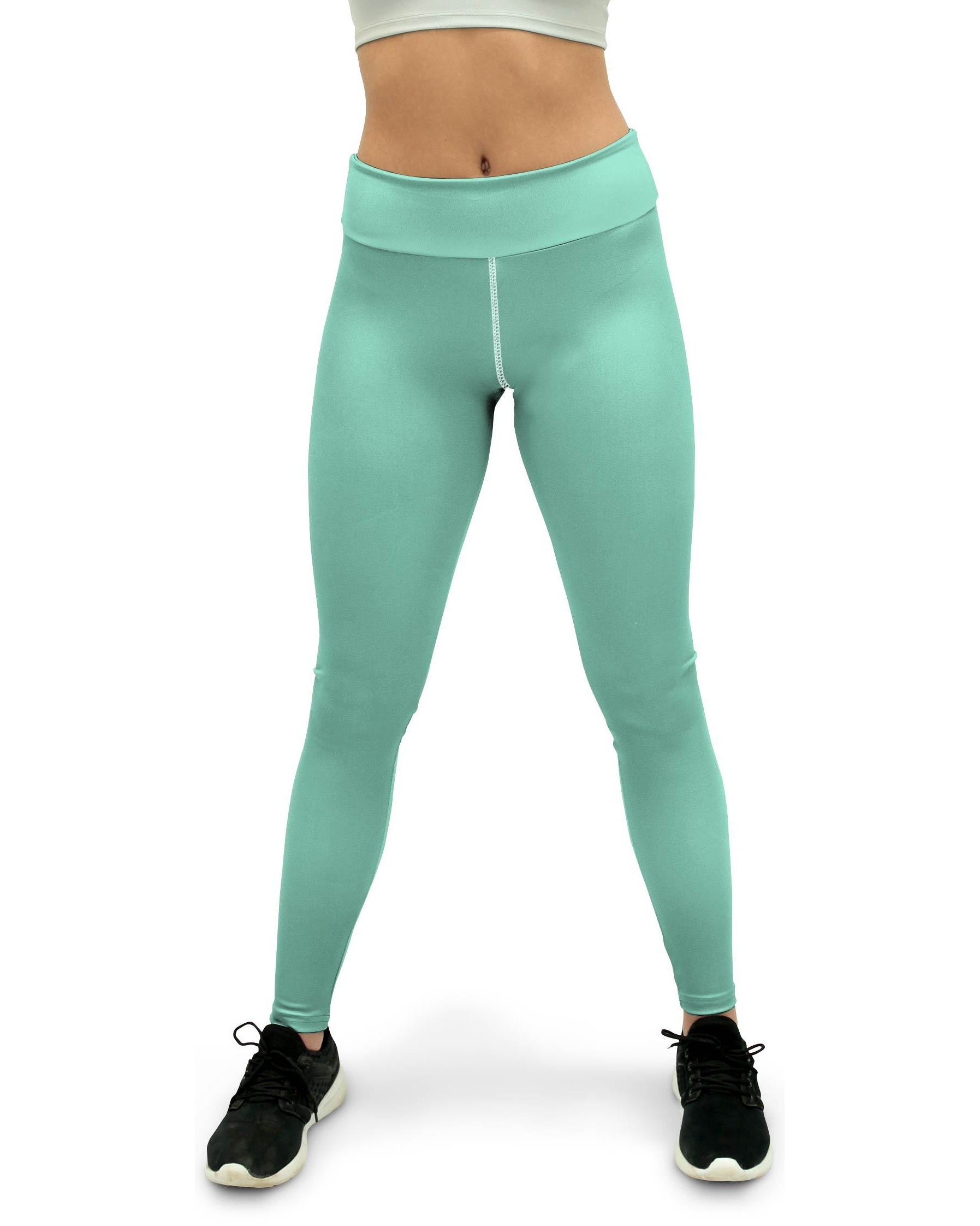 Solid Mint Green Yoga Pants