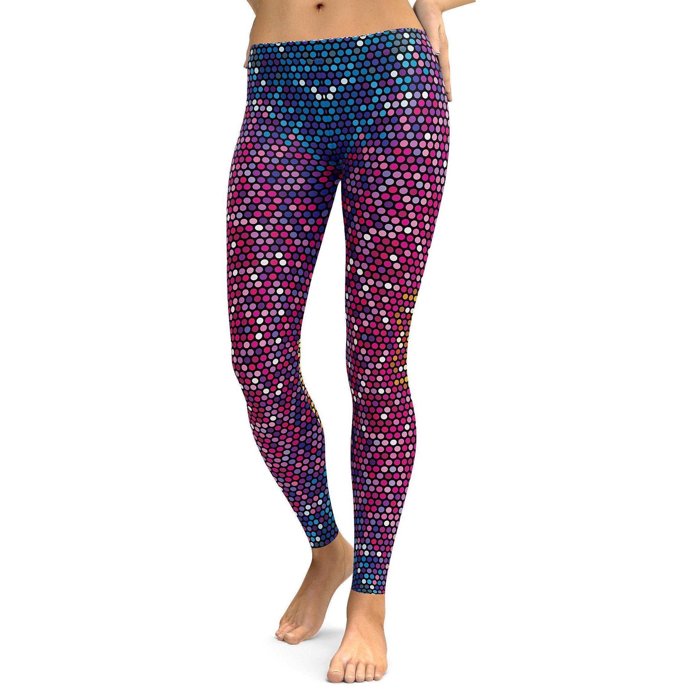 Disco Dots Leggings - GearBunch Leggings / Yoga Pants