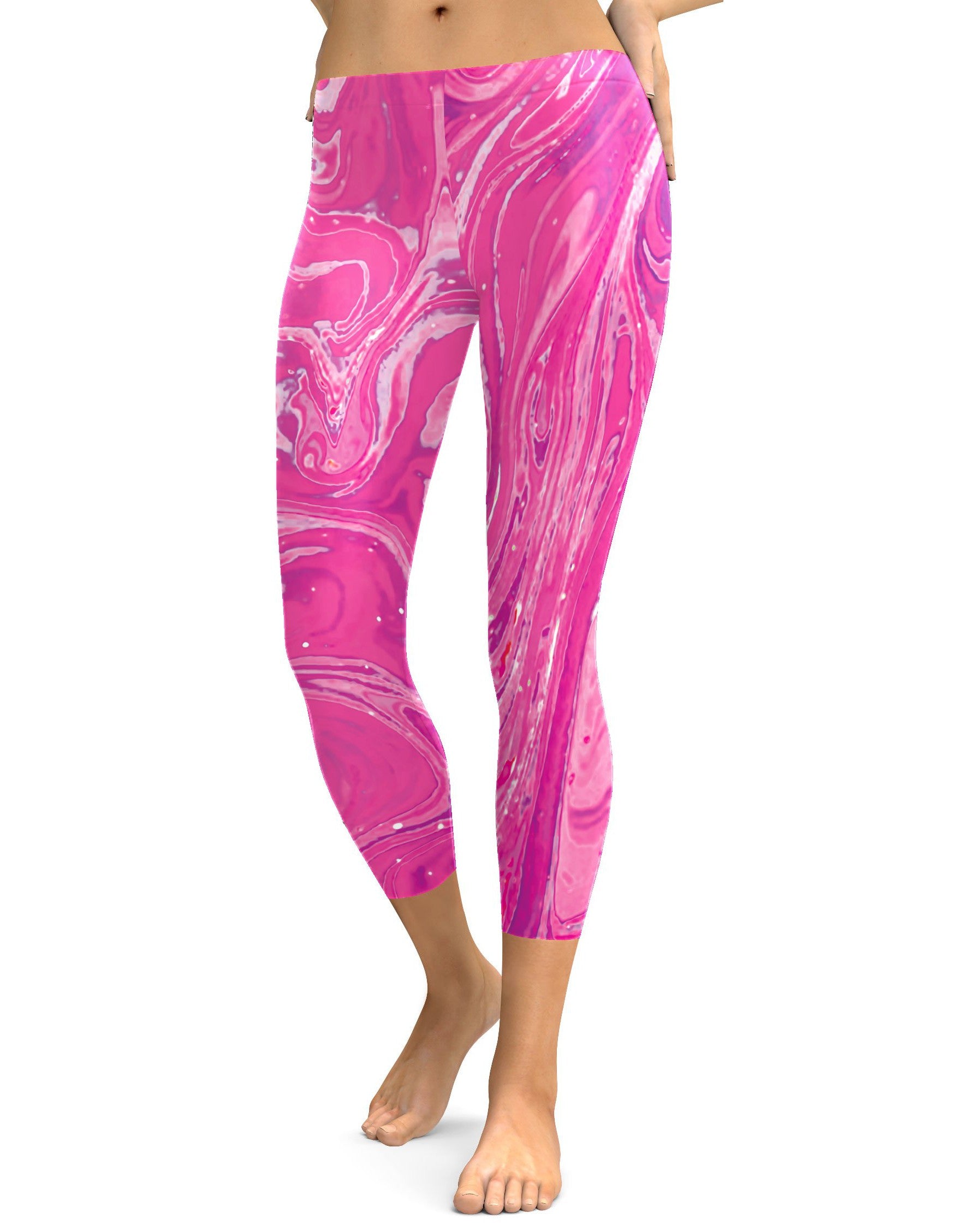 Pink Swirl Capris Gearbunch