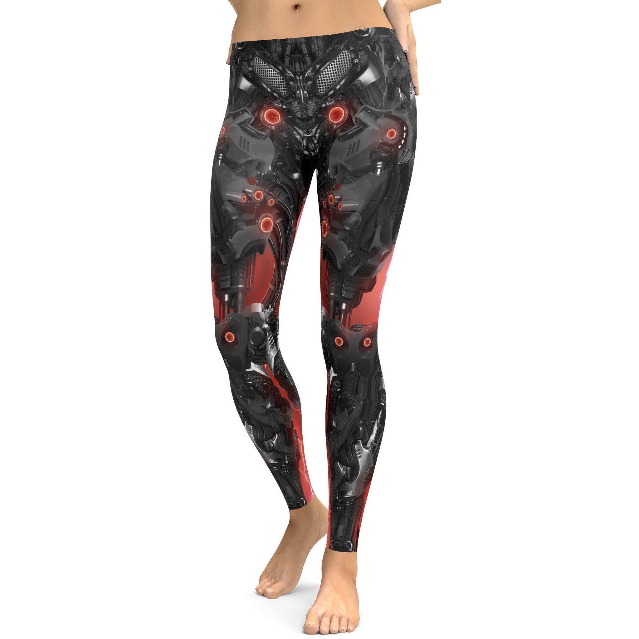 Mechanical Robot Leggings - GearBunch Leggings / Yoga Pants