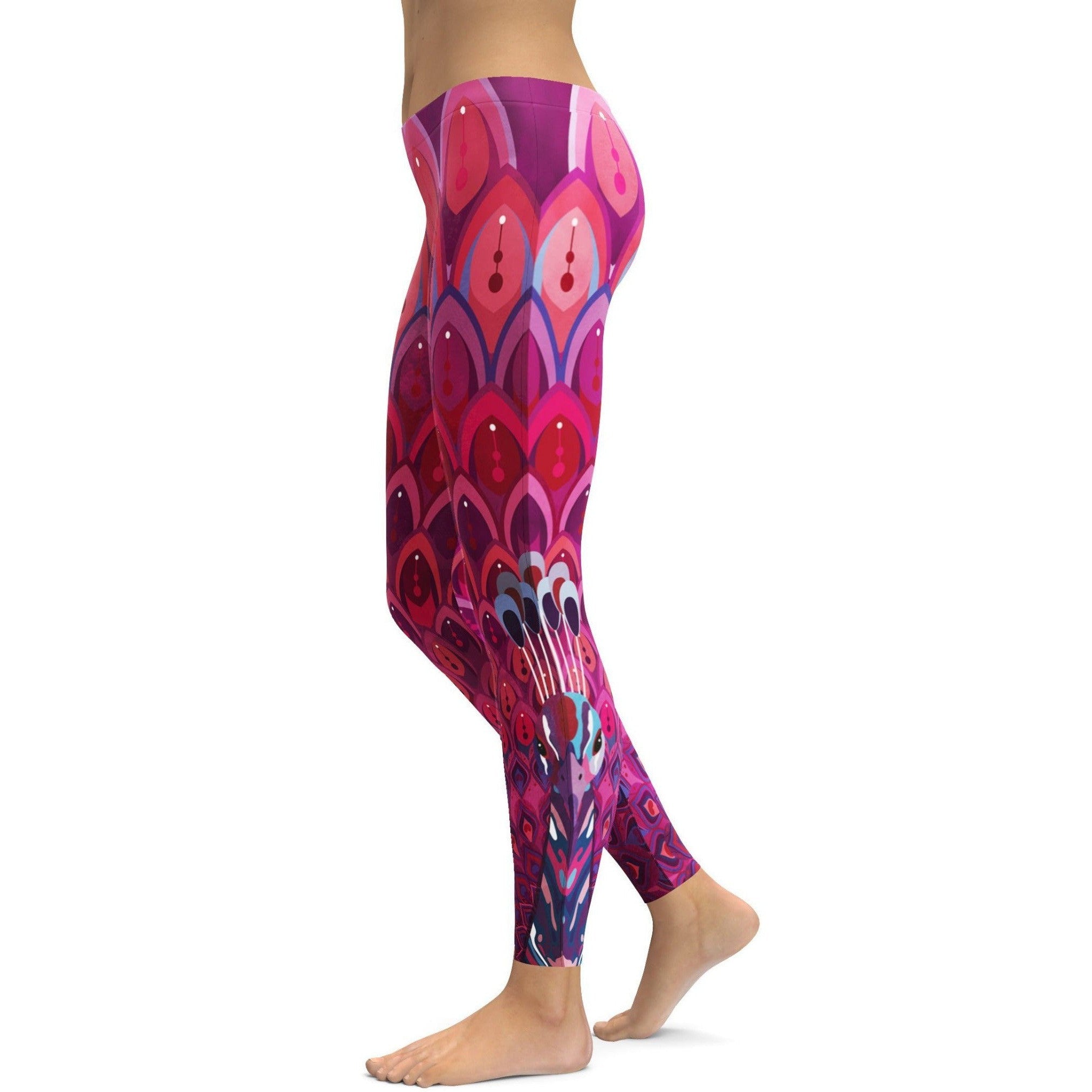 Peacock Leggings - GearBunch