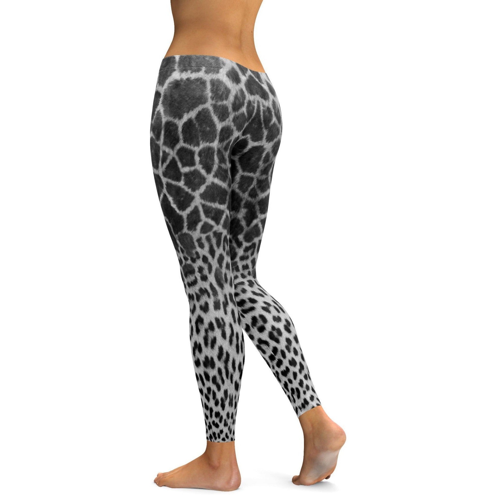 Giraffe & Leopard Skin Leggings | GearBunch
