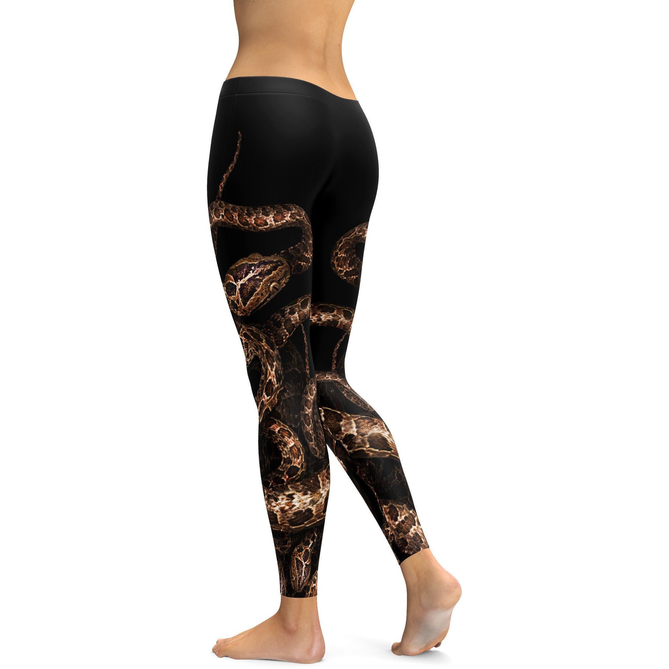 Snake Crawling Leg Leggings - GearBunch Leggings / Yoga Pants