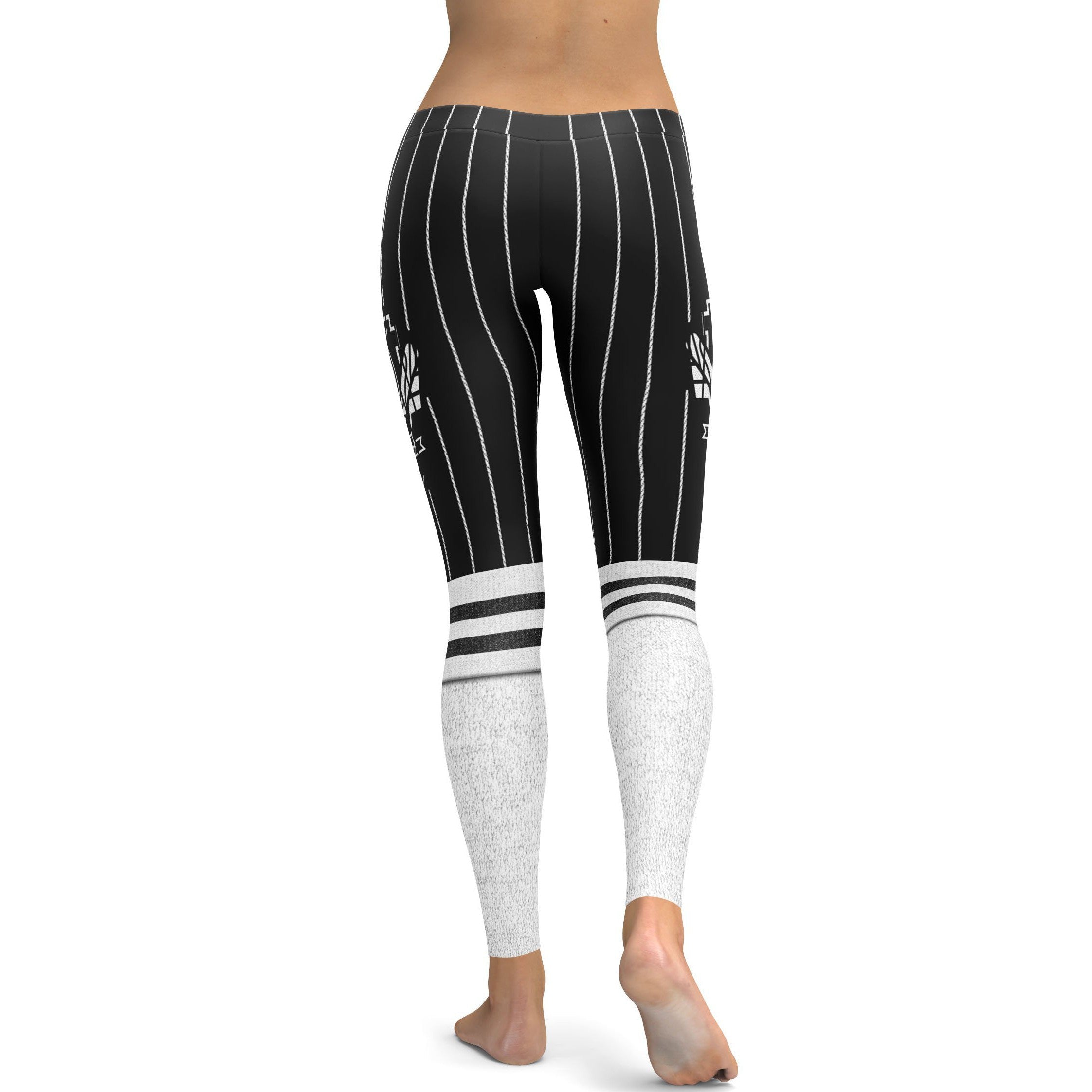 Womens Workout Yoga Baseball Pants Leggings