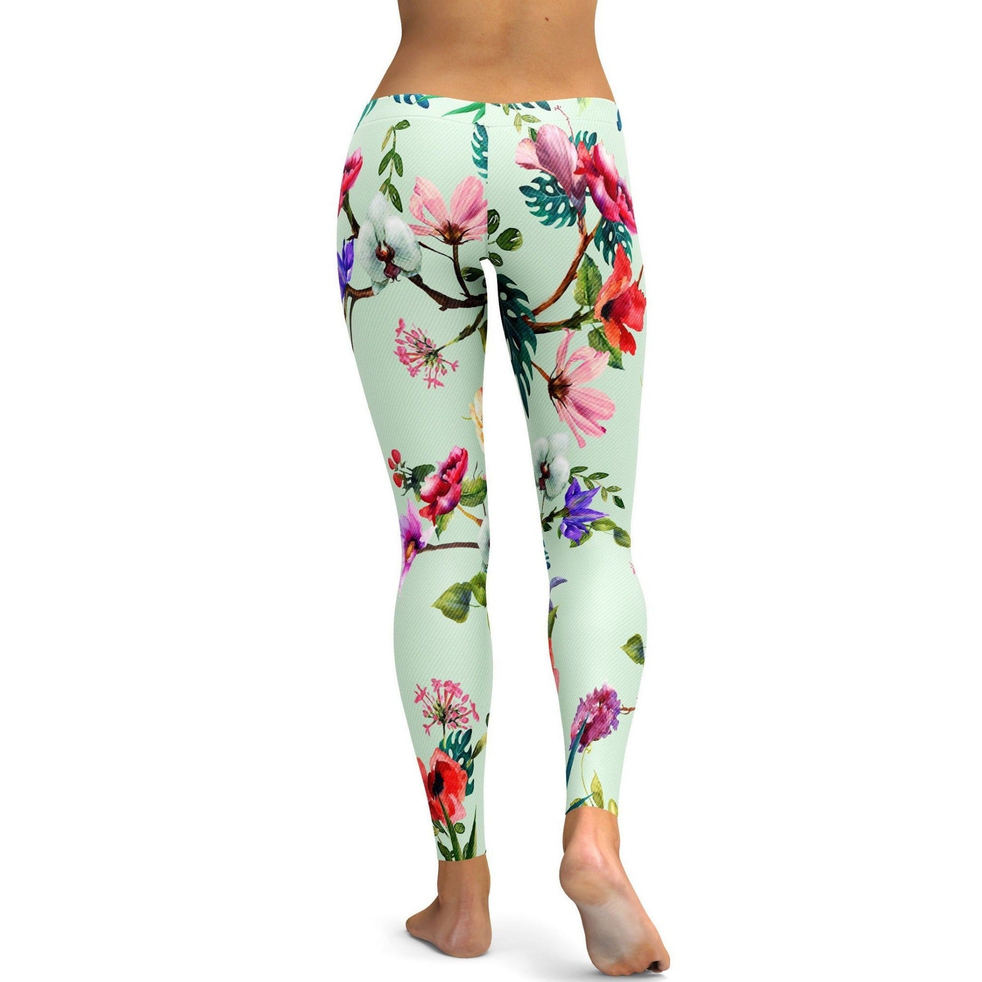 GearBunch - Pastel Floral Leggings