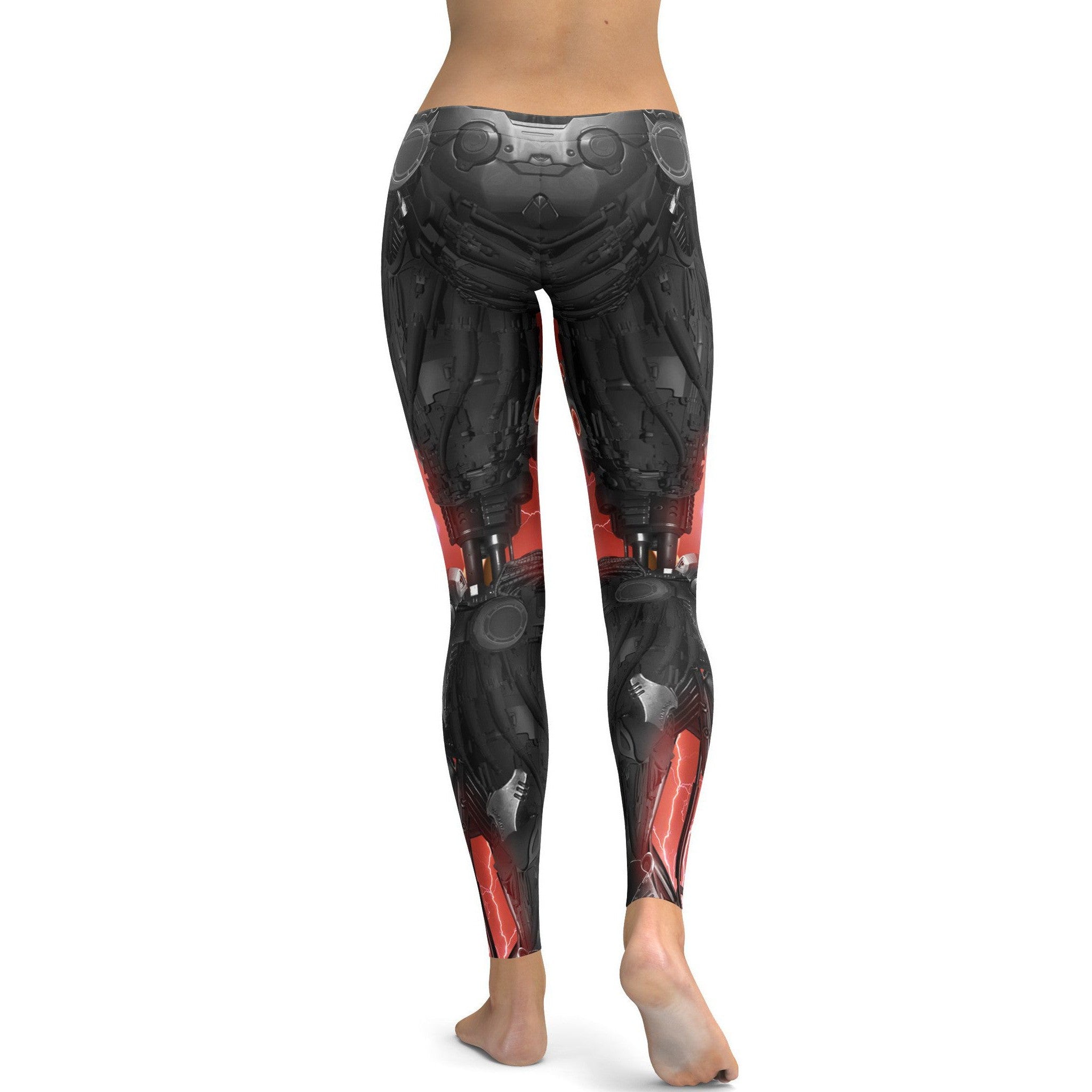 Mechanical Robot Leggings - GearBunch Leggings / Yoga Pants