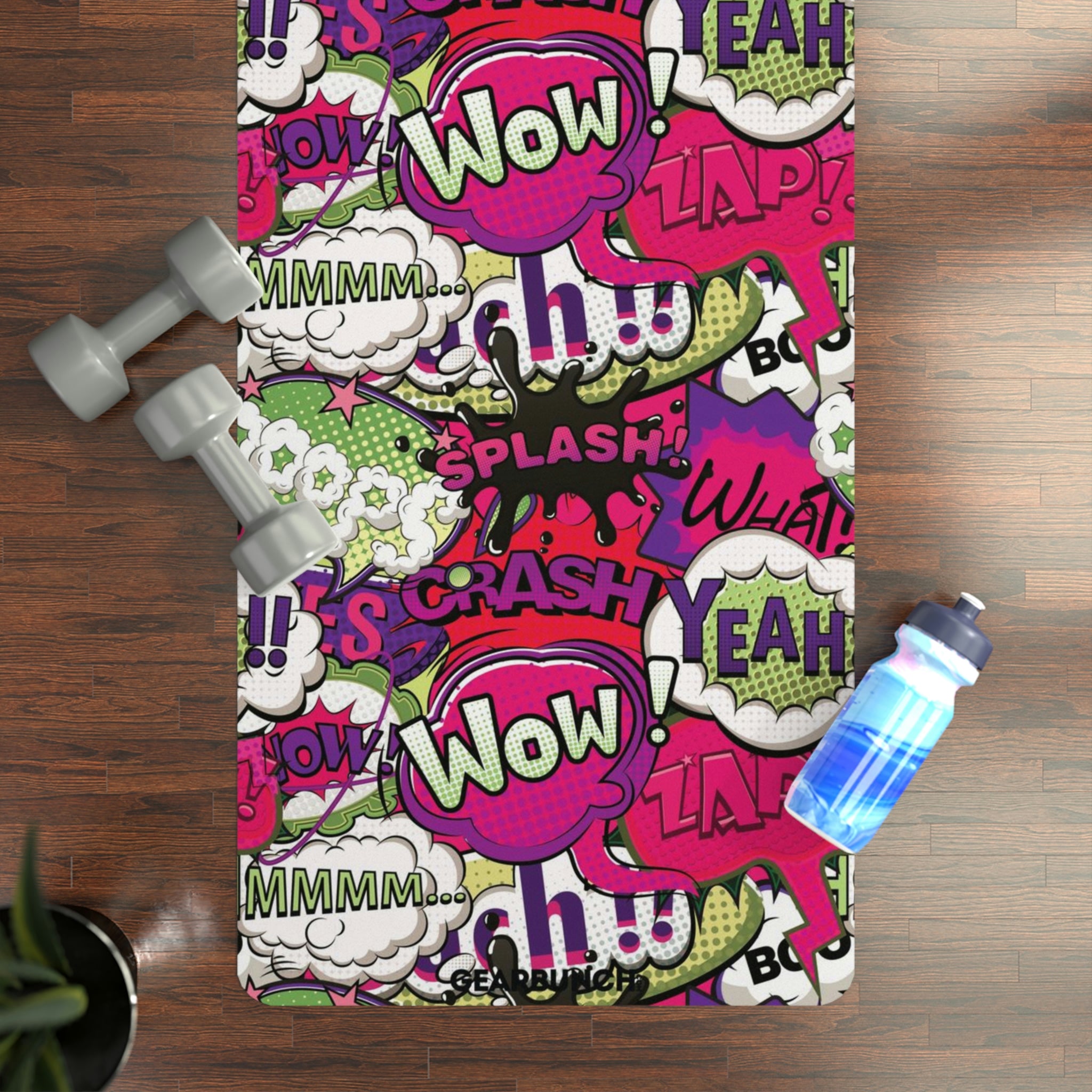 GearBunch Comic Book Bubbles Yoga Mat