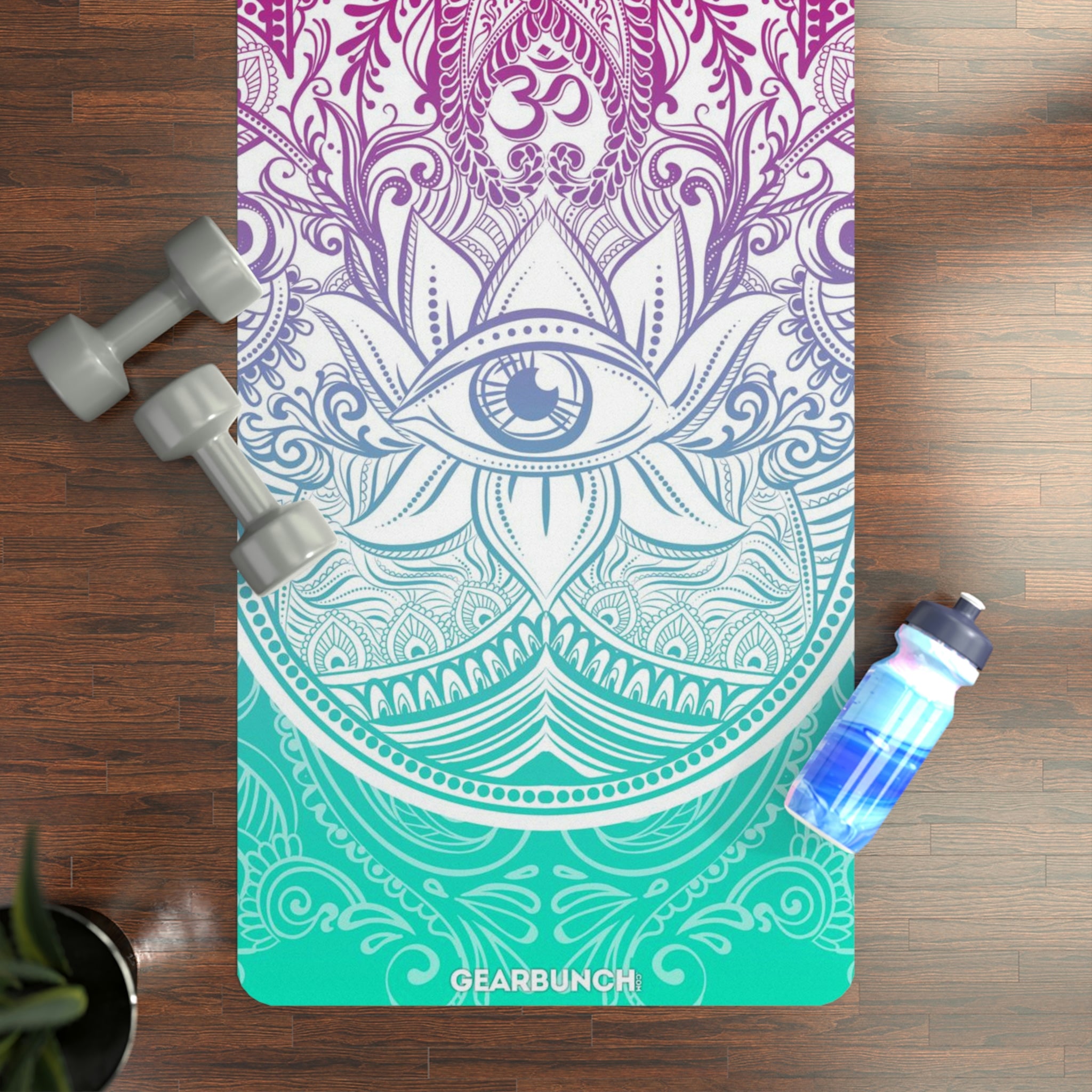 GearBunch Bright Hamsa Yoga Mat