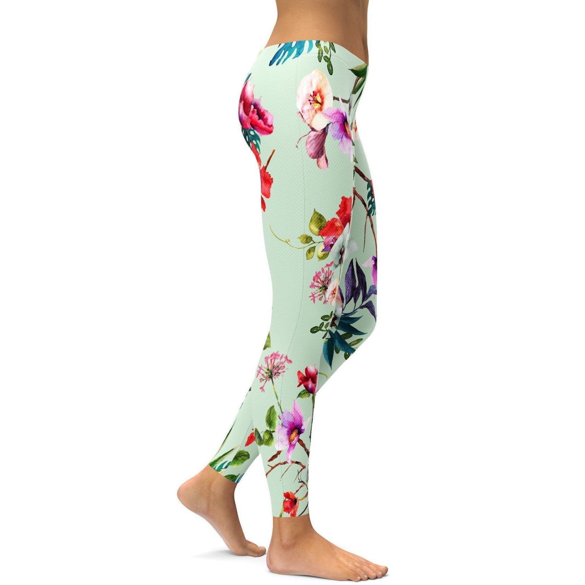 GearBunch | Pastel Floral Leggings