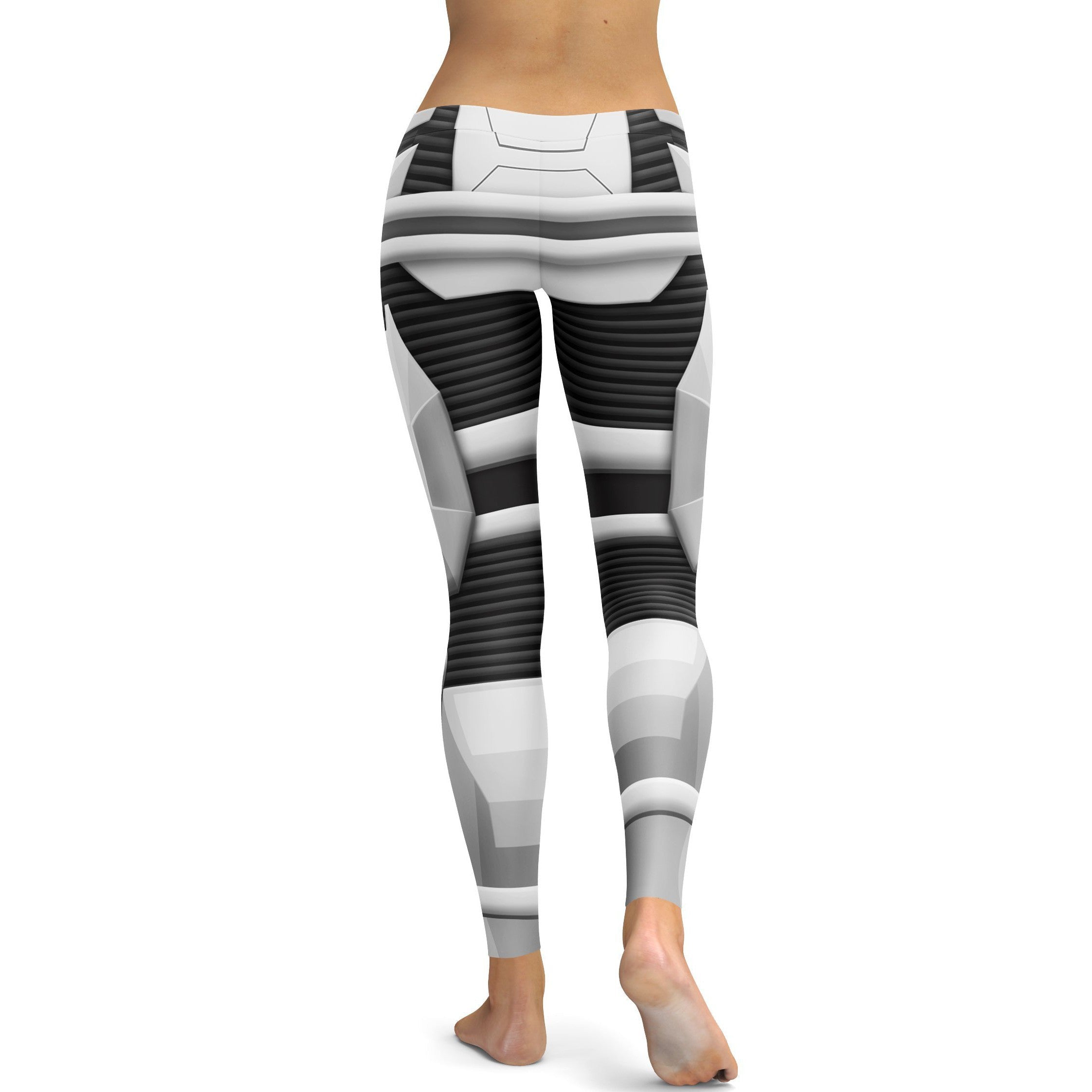 Womens Workout Yoga BBlack & White Trooper