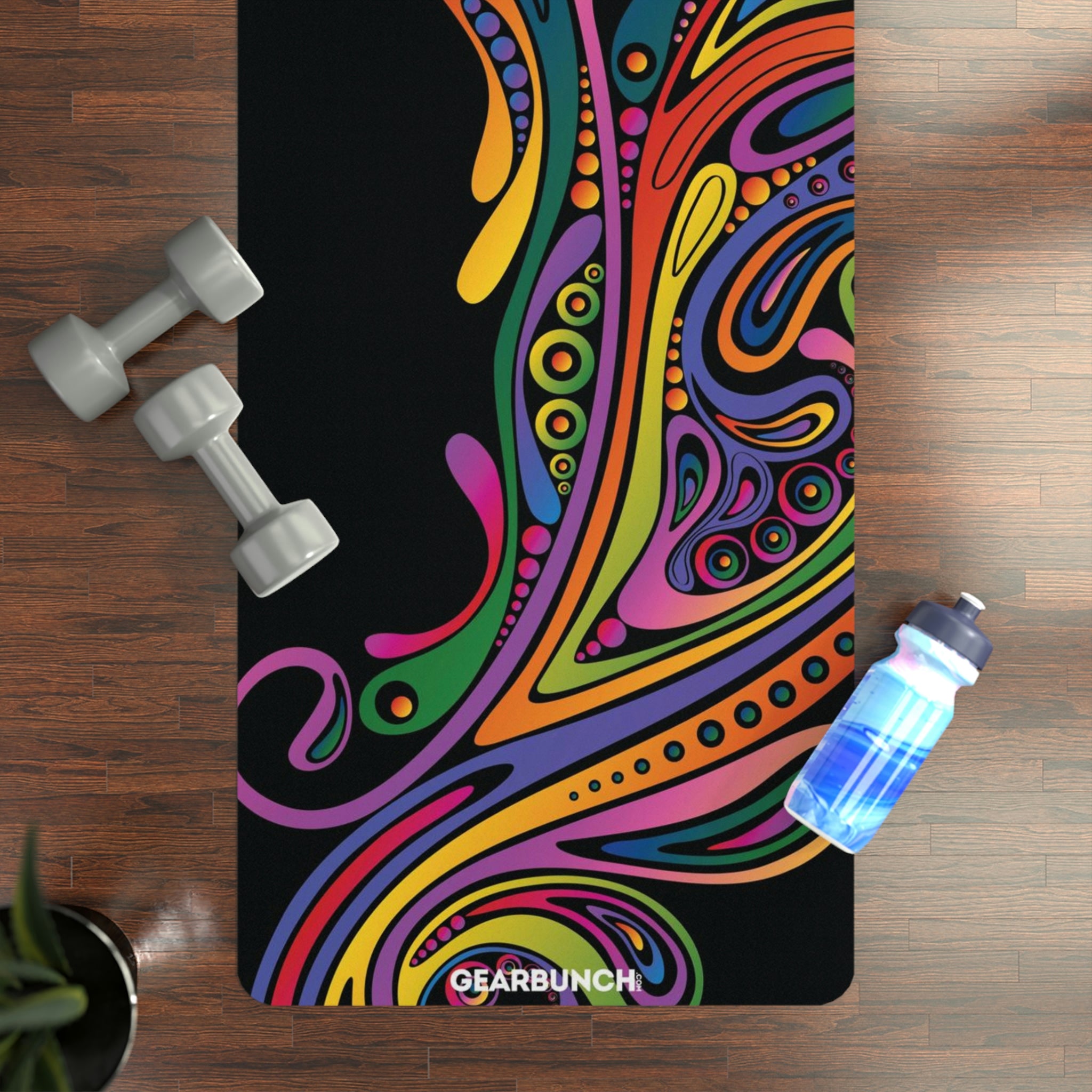 GearBunch Colorful Swirl Yoga Mat