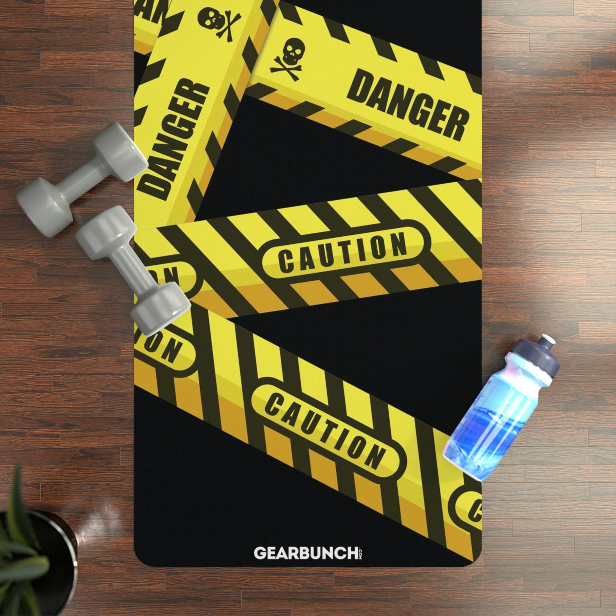 GearBunch Caution Tape Yoga Mat