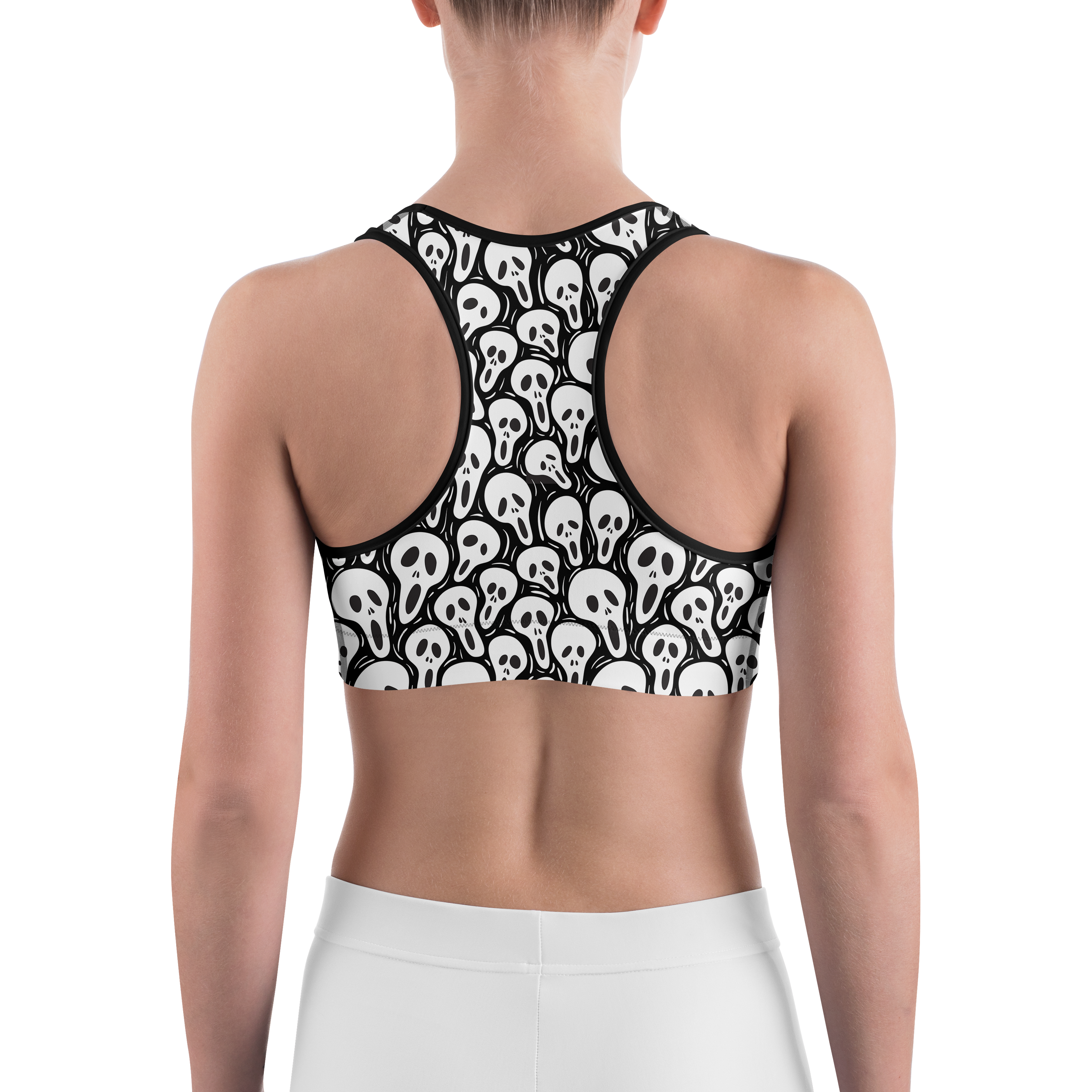 Ghost Face Sports Bra - Gearbunch