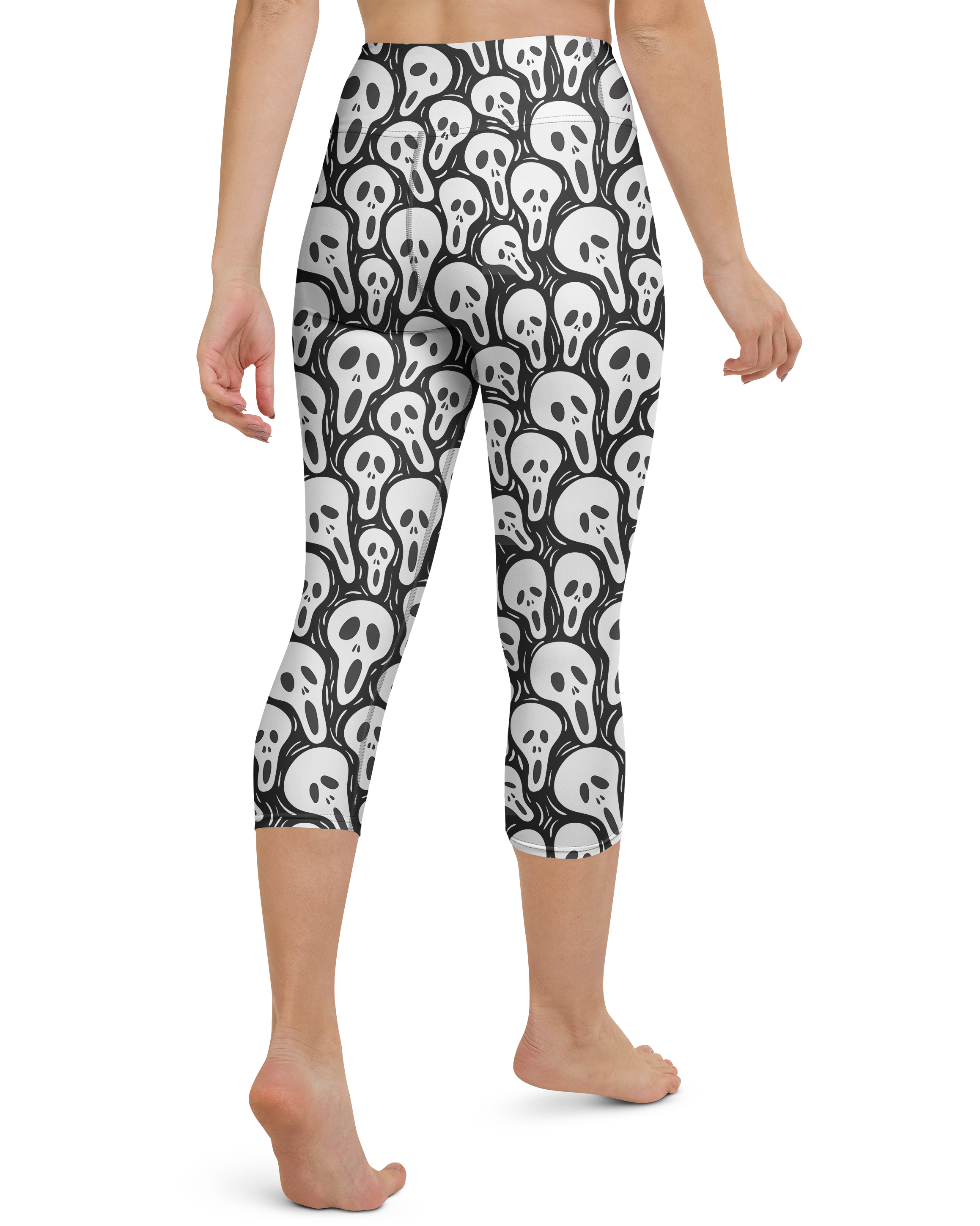 Ghost Face Yoga Capris - Gearbunch