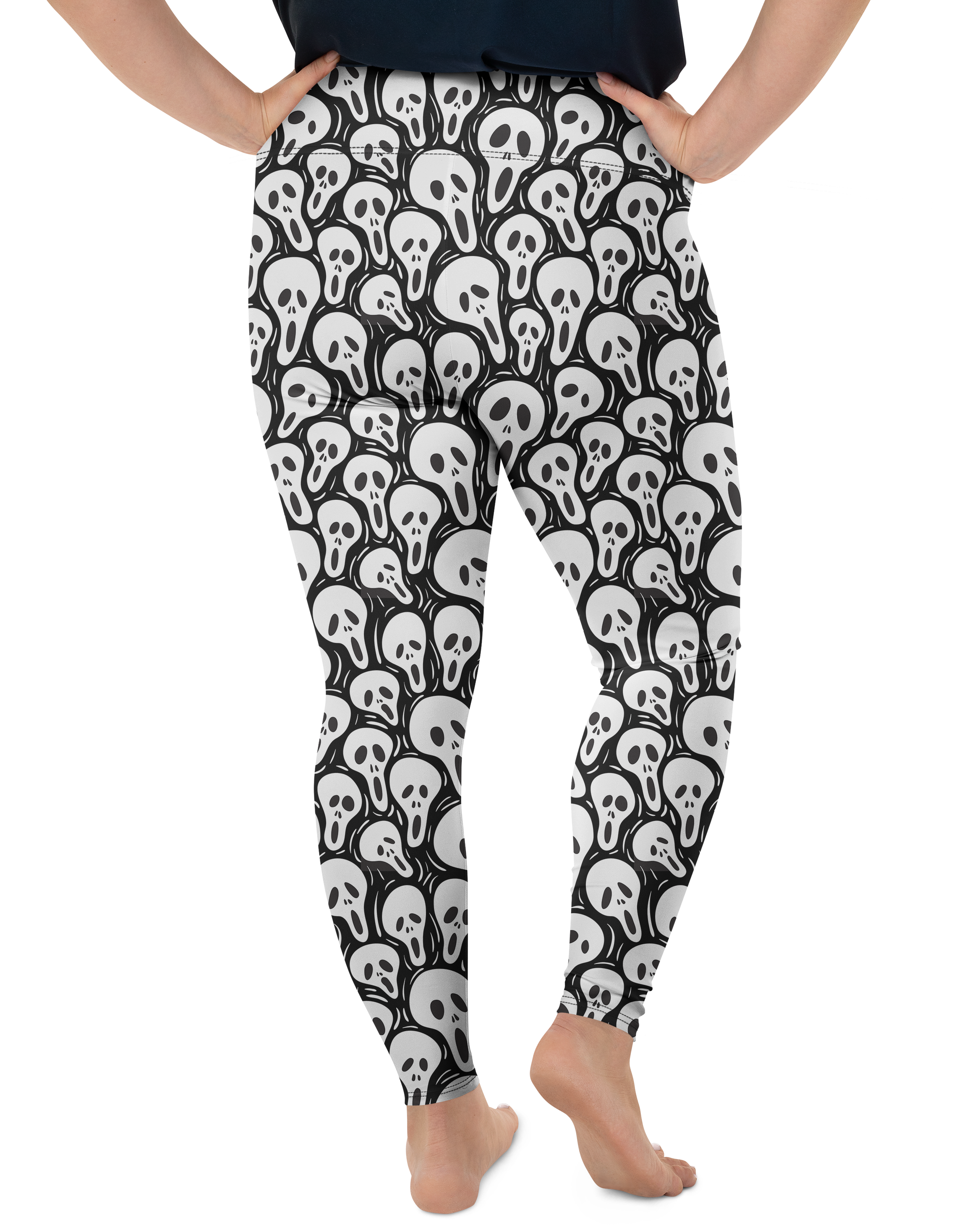 Ghost Face Plus Size Leggings | GearBunch