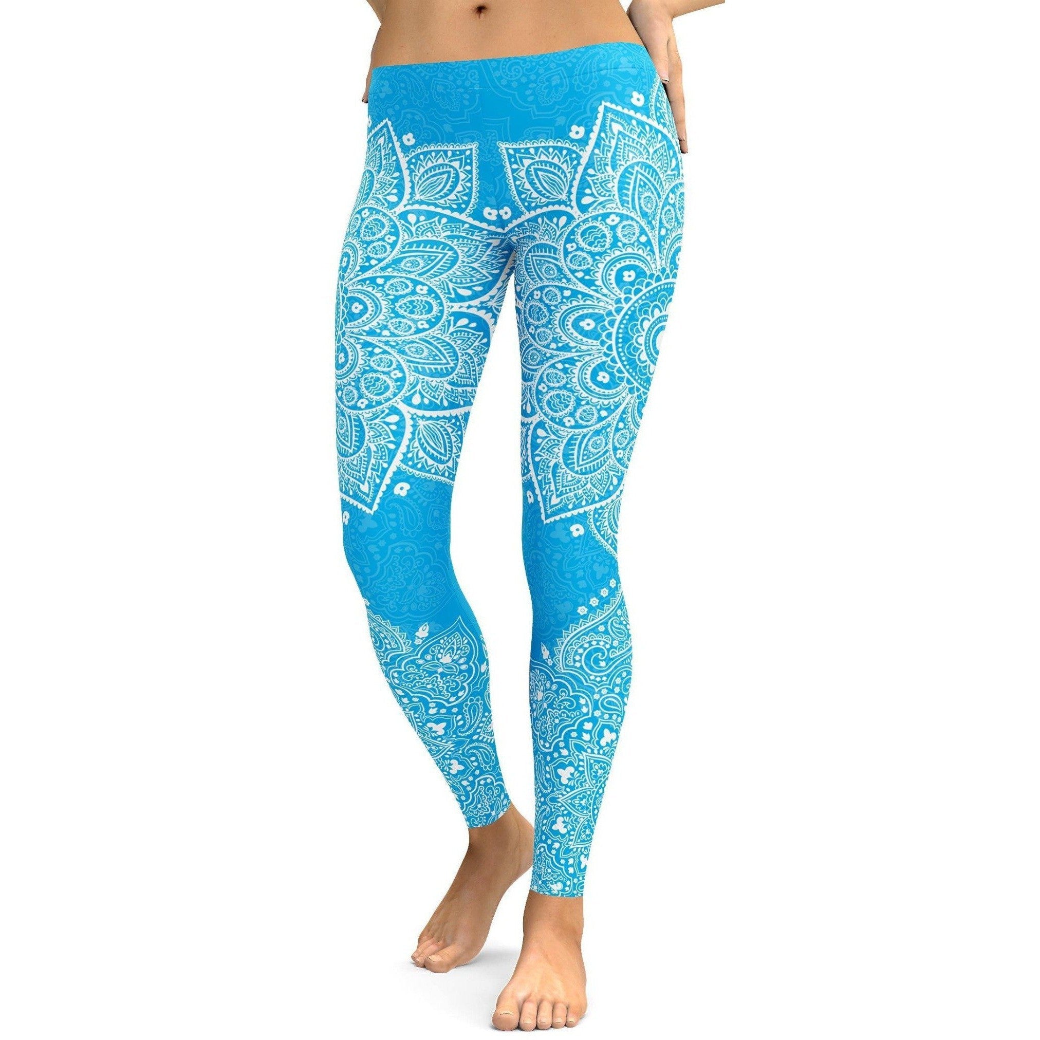 Cyan_Blue_Mandala_Leggings_Printed_Yoga_Leggings_Yoga_Pants_For_Women