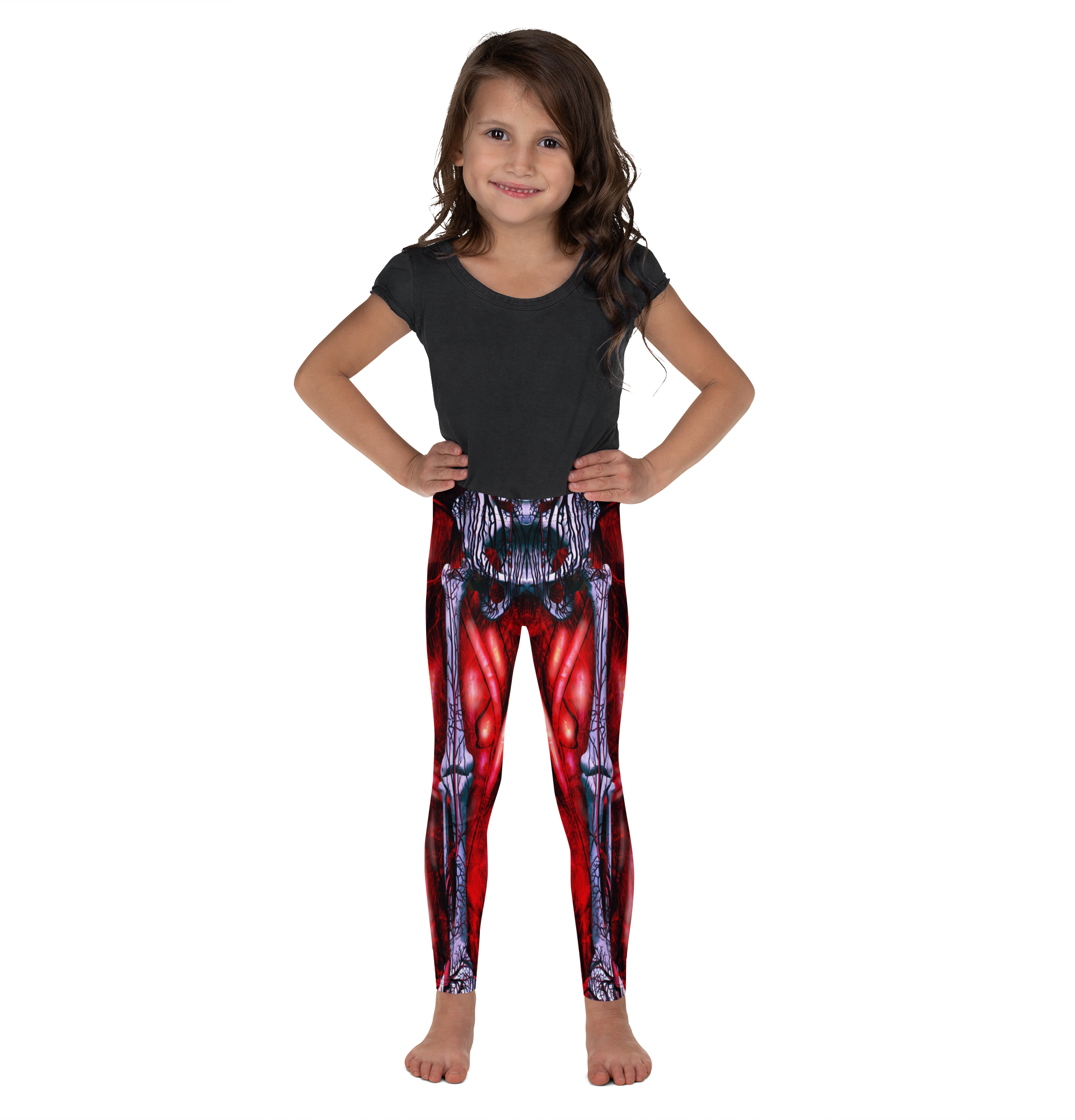 Blooded Muscles Horror Kids Leggings - Gearbunch
