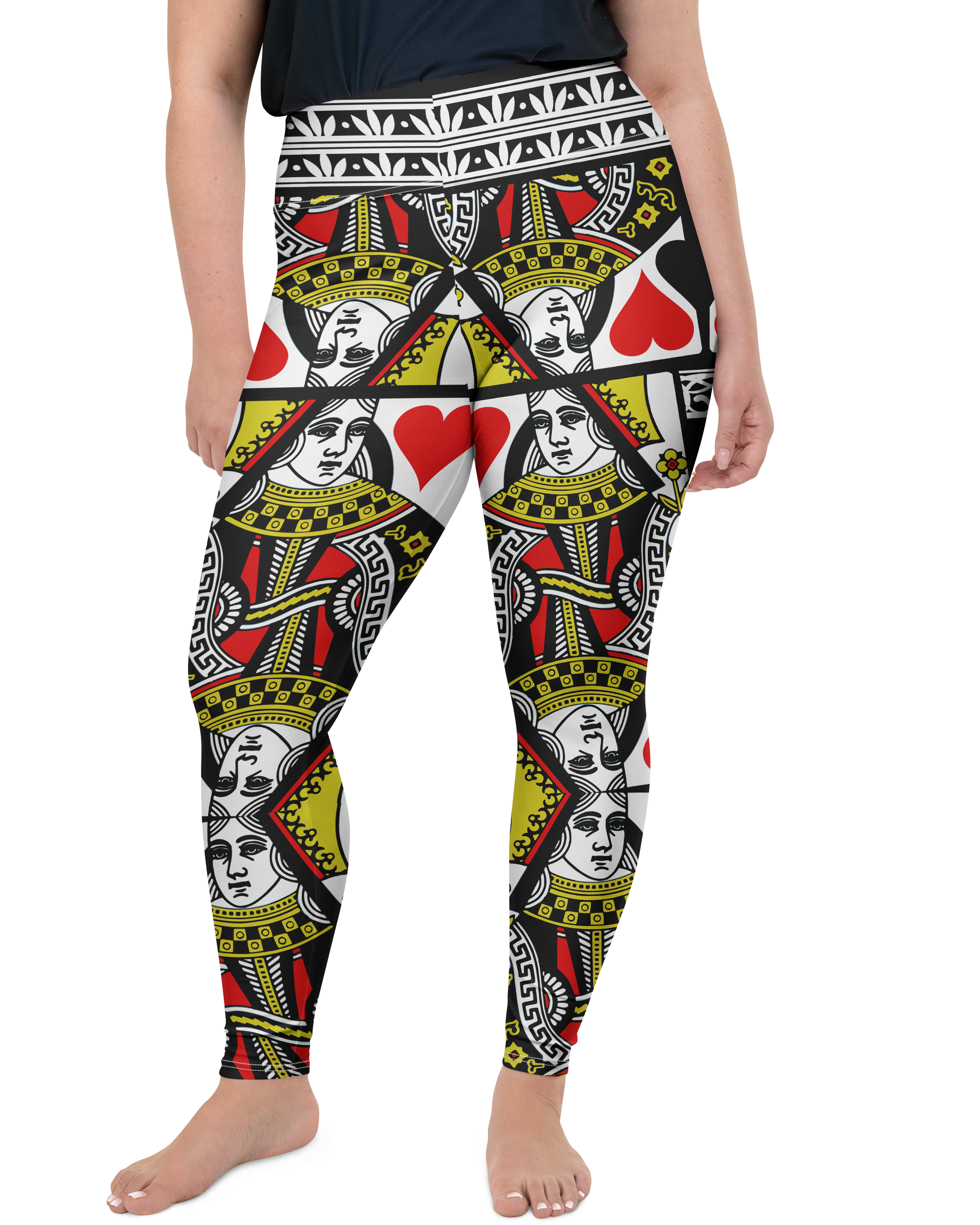 Queen of Hearts Plus Size Leggings | GearBunch