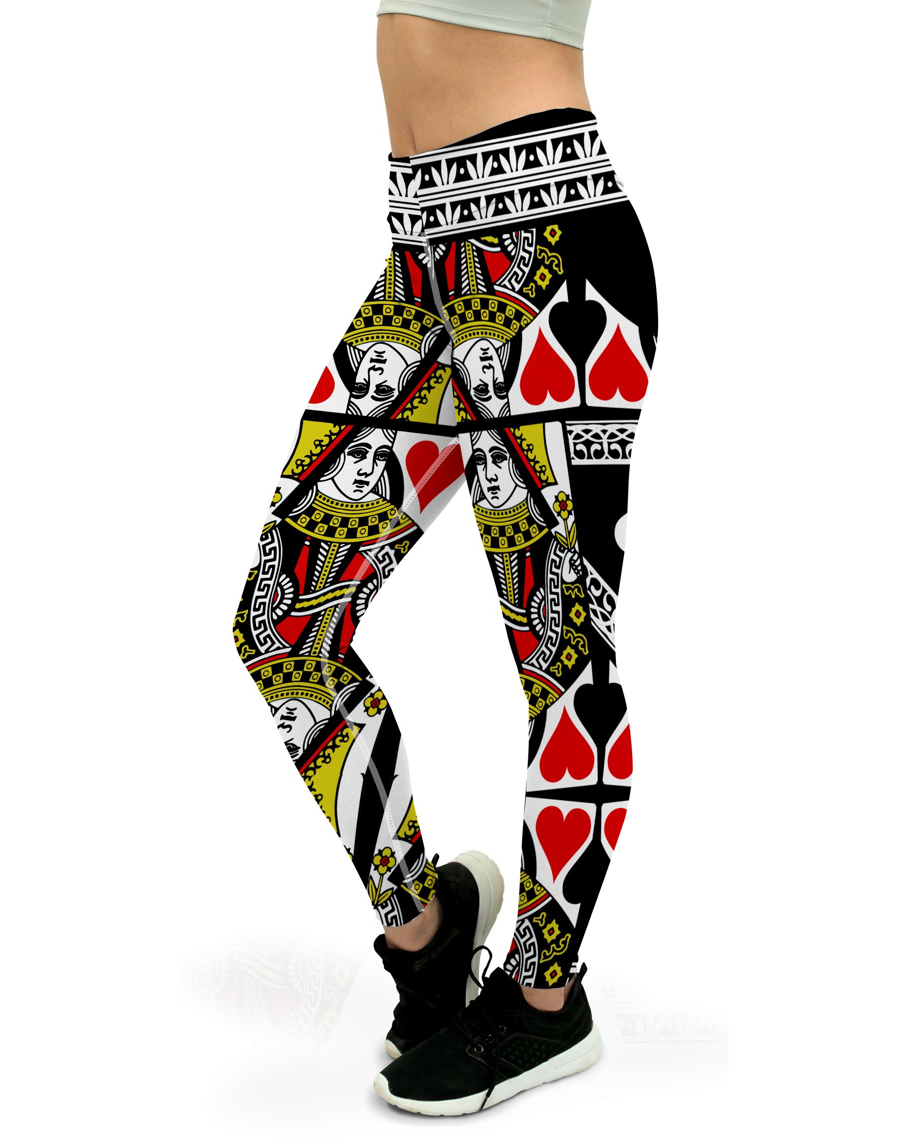 Queen of Hearts Yoga Pants GearBunch