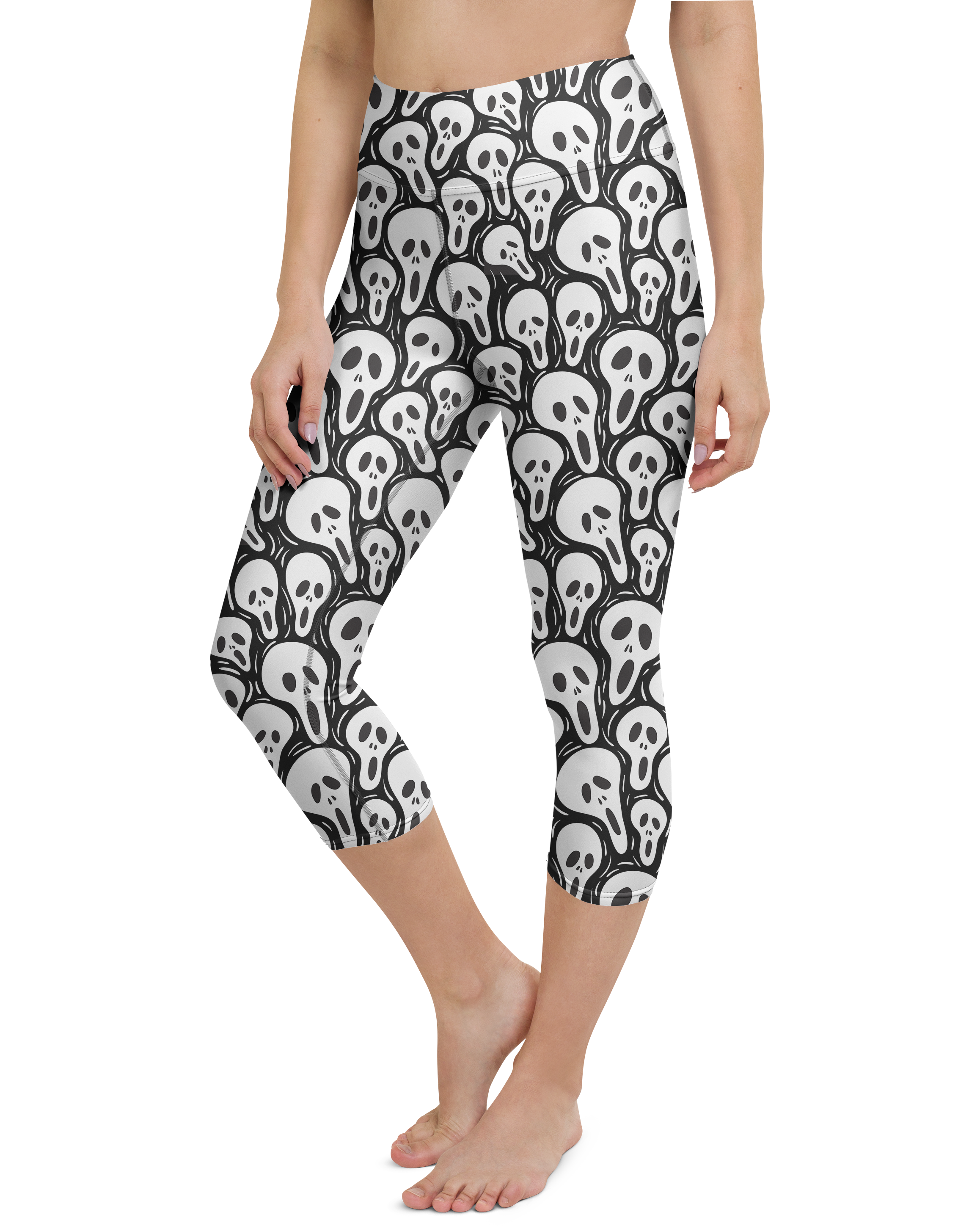 Ghost Face Yoga Capris - Gearbunch