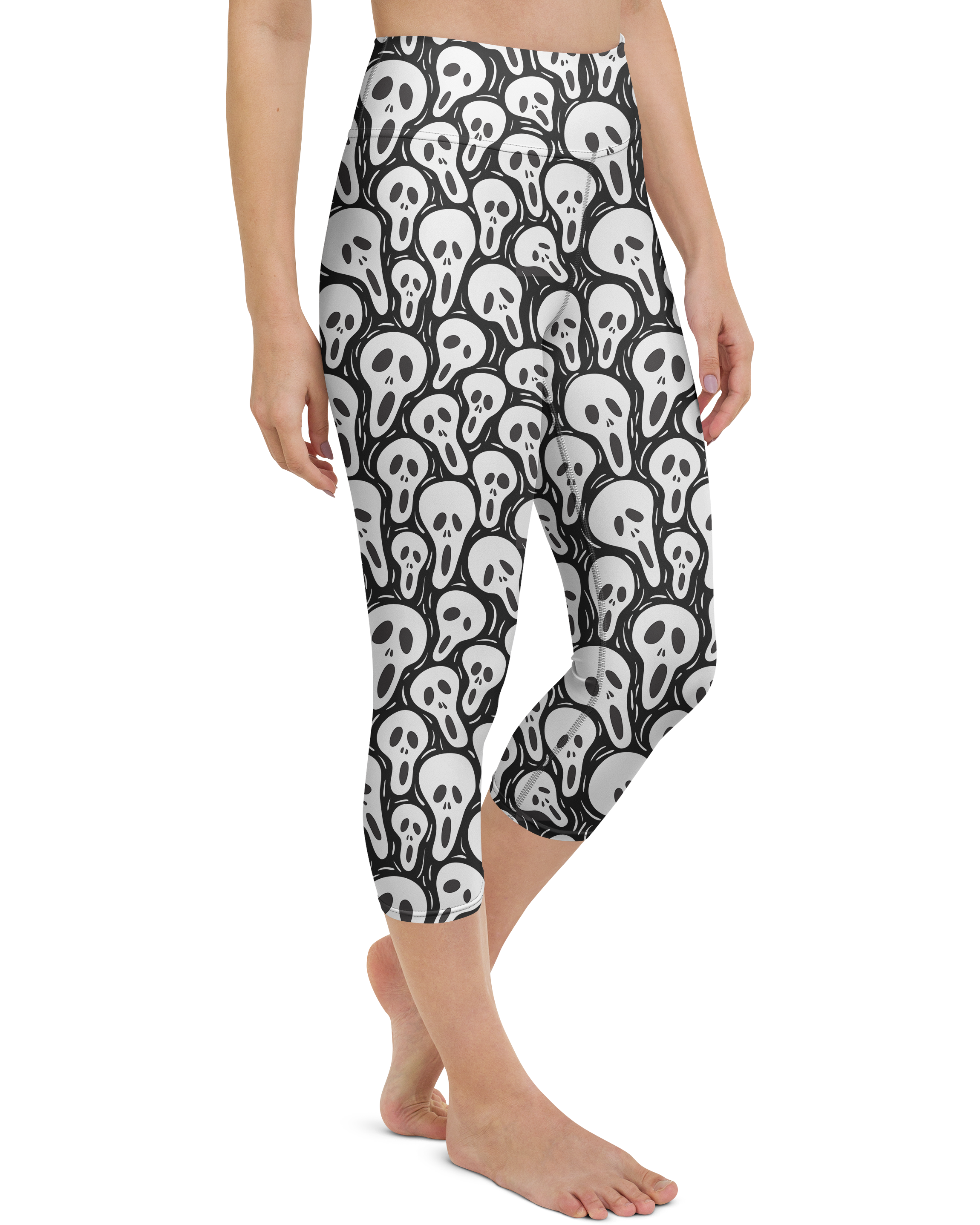 Ghost Face Yoga Capris - Gearbunch