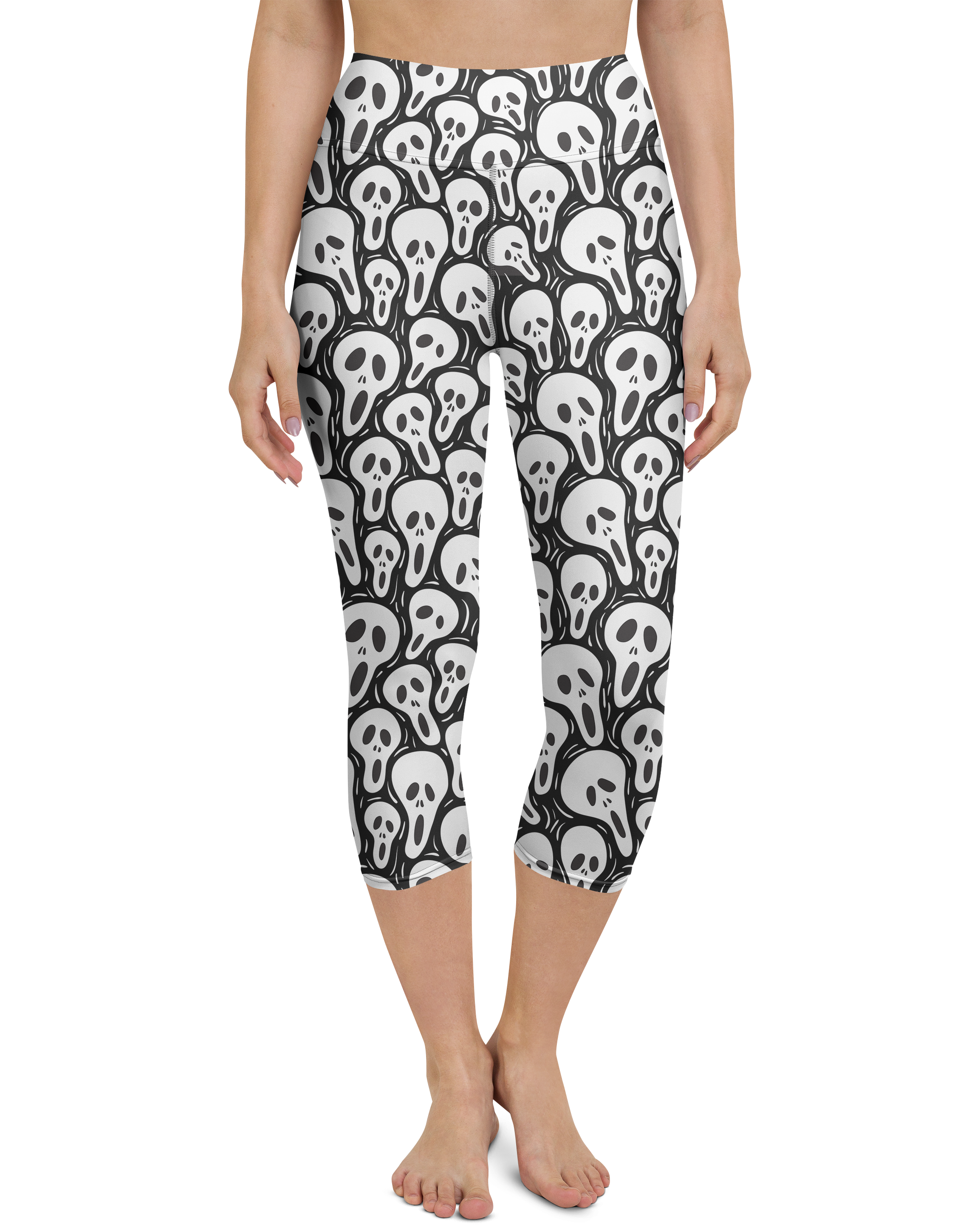 Ghost Face Yoga Capris - Gearbunch