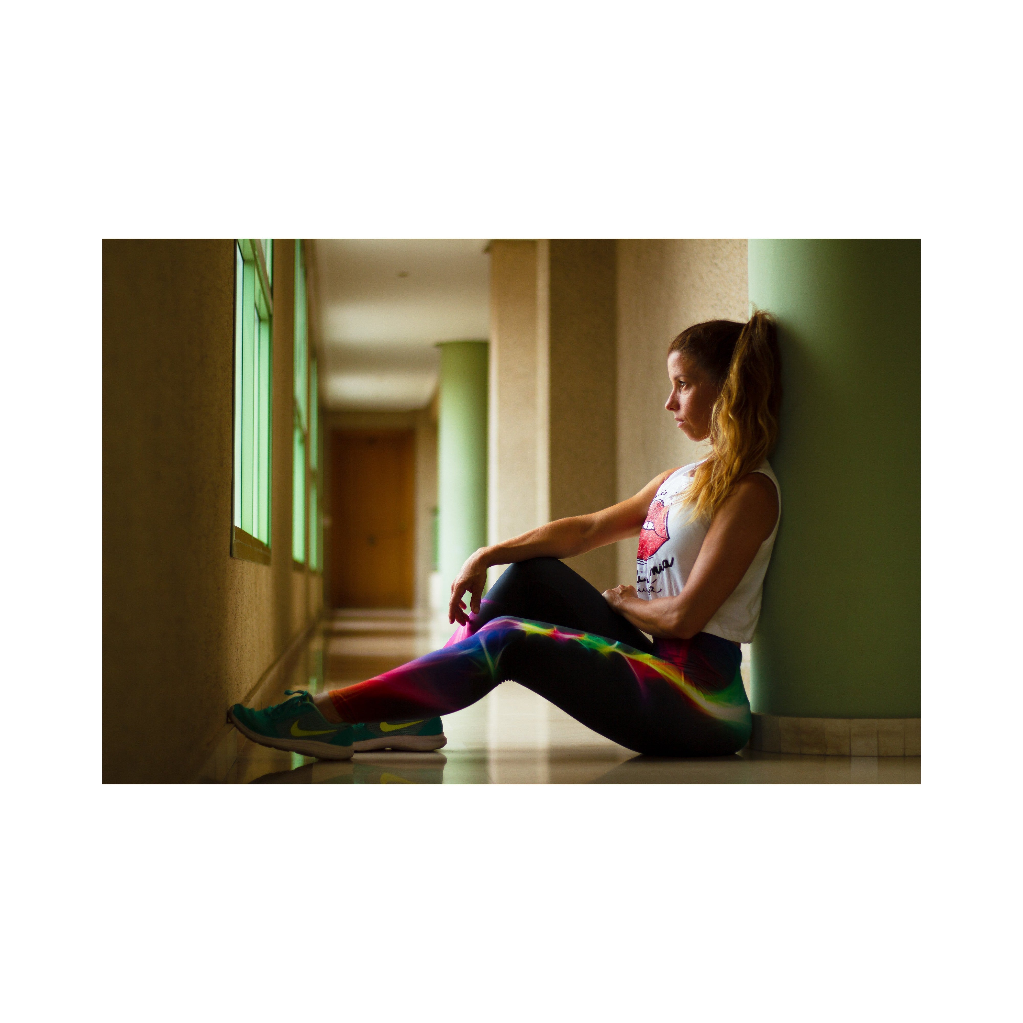 GearBunch Womens EDM Particle Wave Leggings