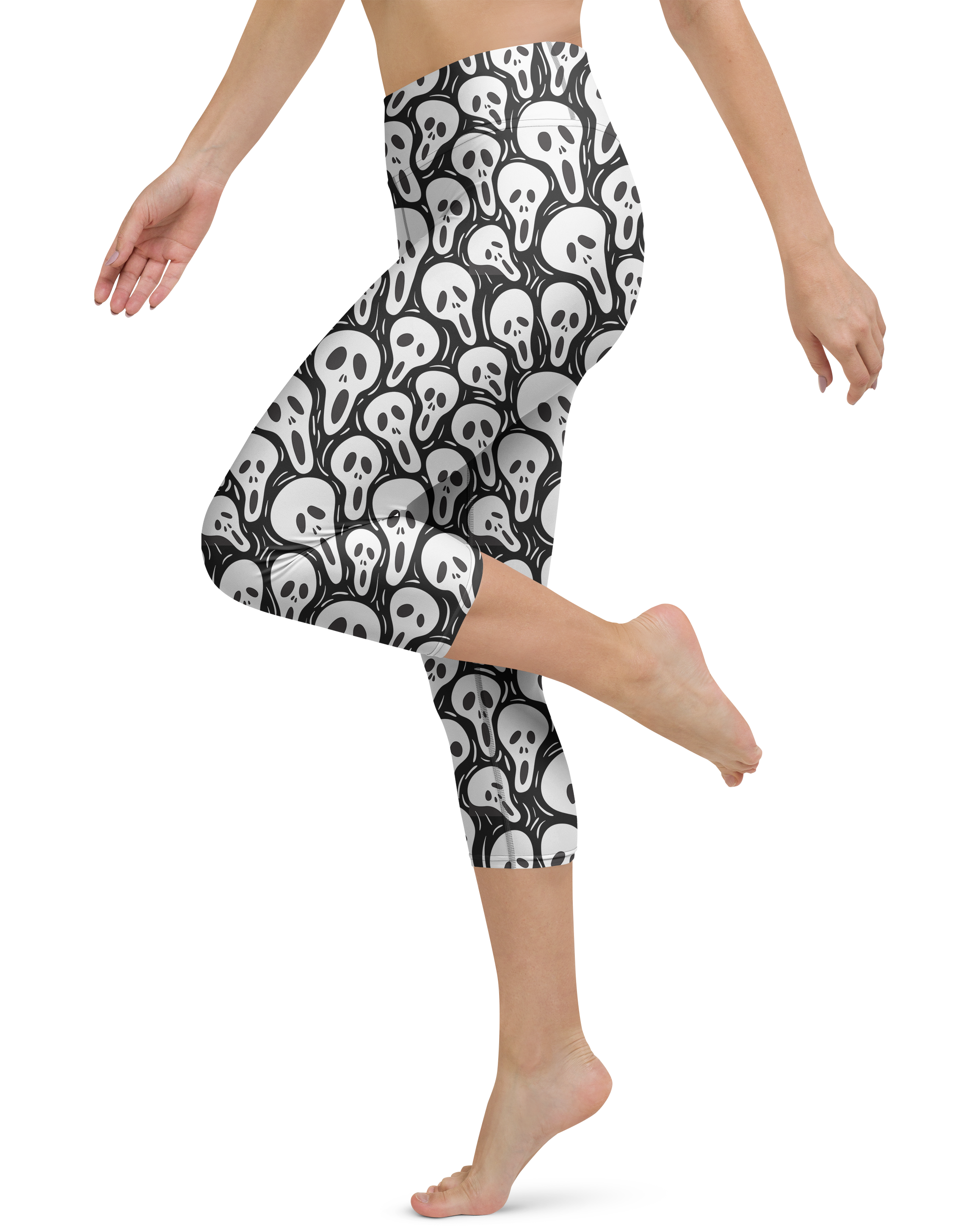 Ghost Face Yoga Capris - Gearbunch