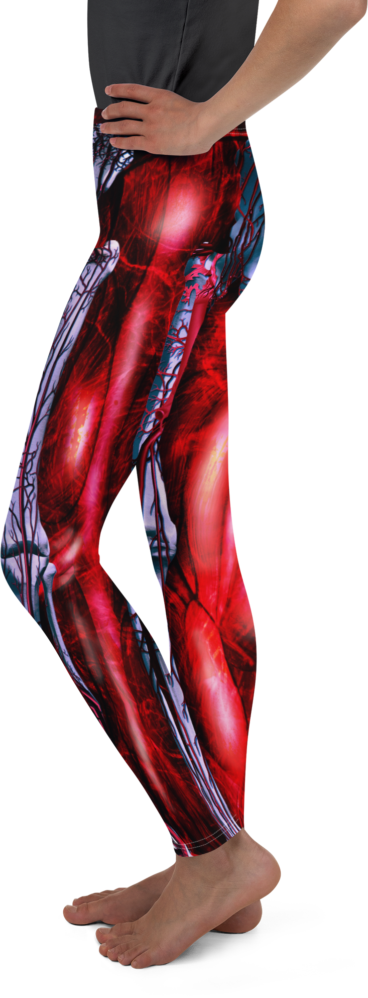 Blooded Muscles Horror Youth Leggings - Gearbunch