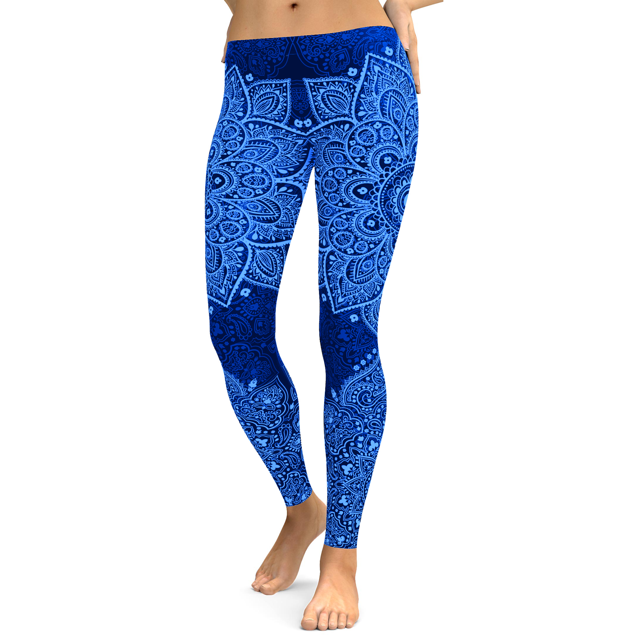 Navy_and_Light_Blue_Mandala_Leggings_Yoga_Pants_Yoga_Leggings