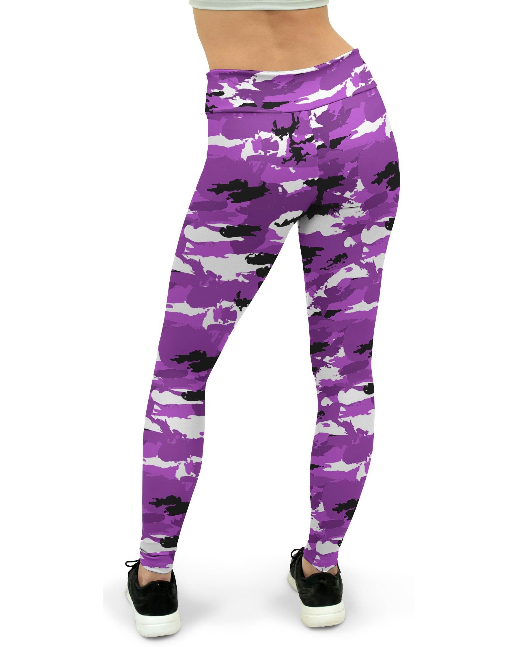Purple Camo Womens Yoga Pants Gearbunch
