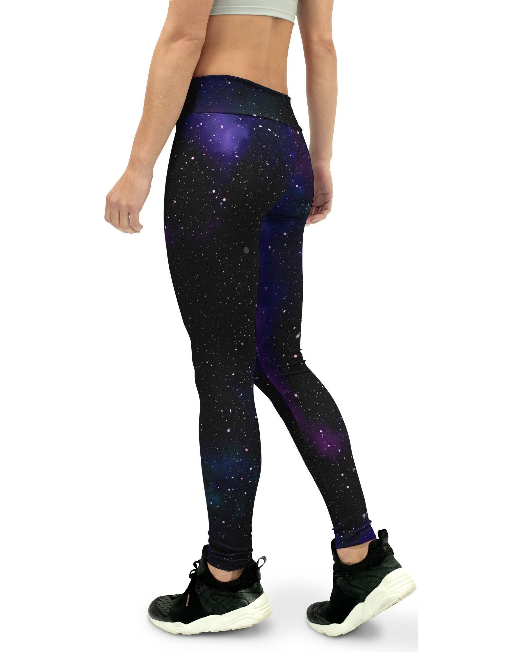 Purple Galaxy Yoga Pants Women's Gearbunch
