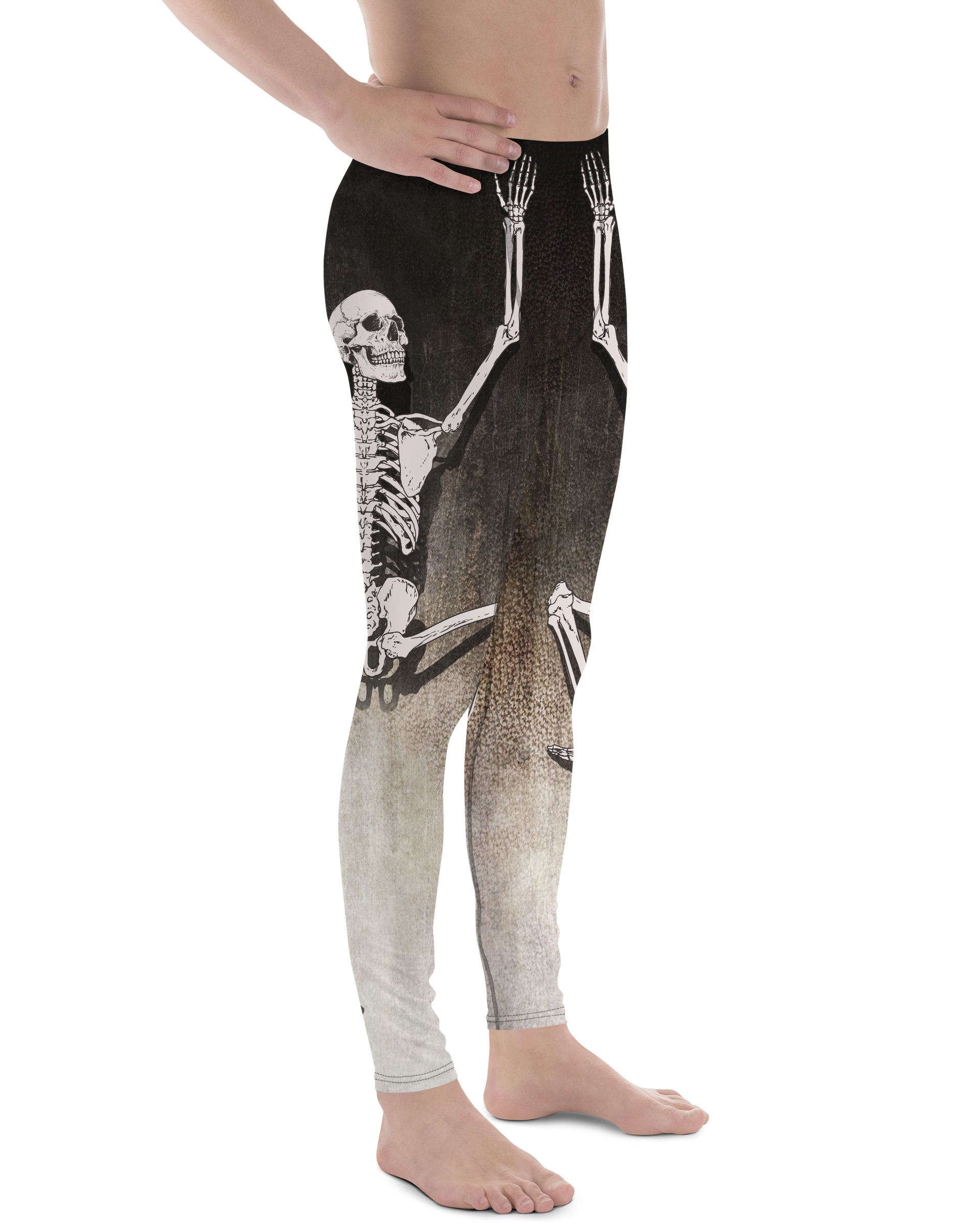 Climbing Skeleton Meggings - Gearbunch Men's Leggings