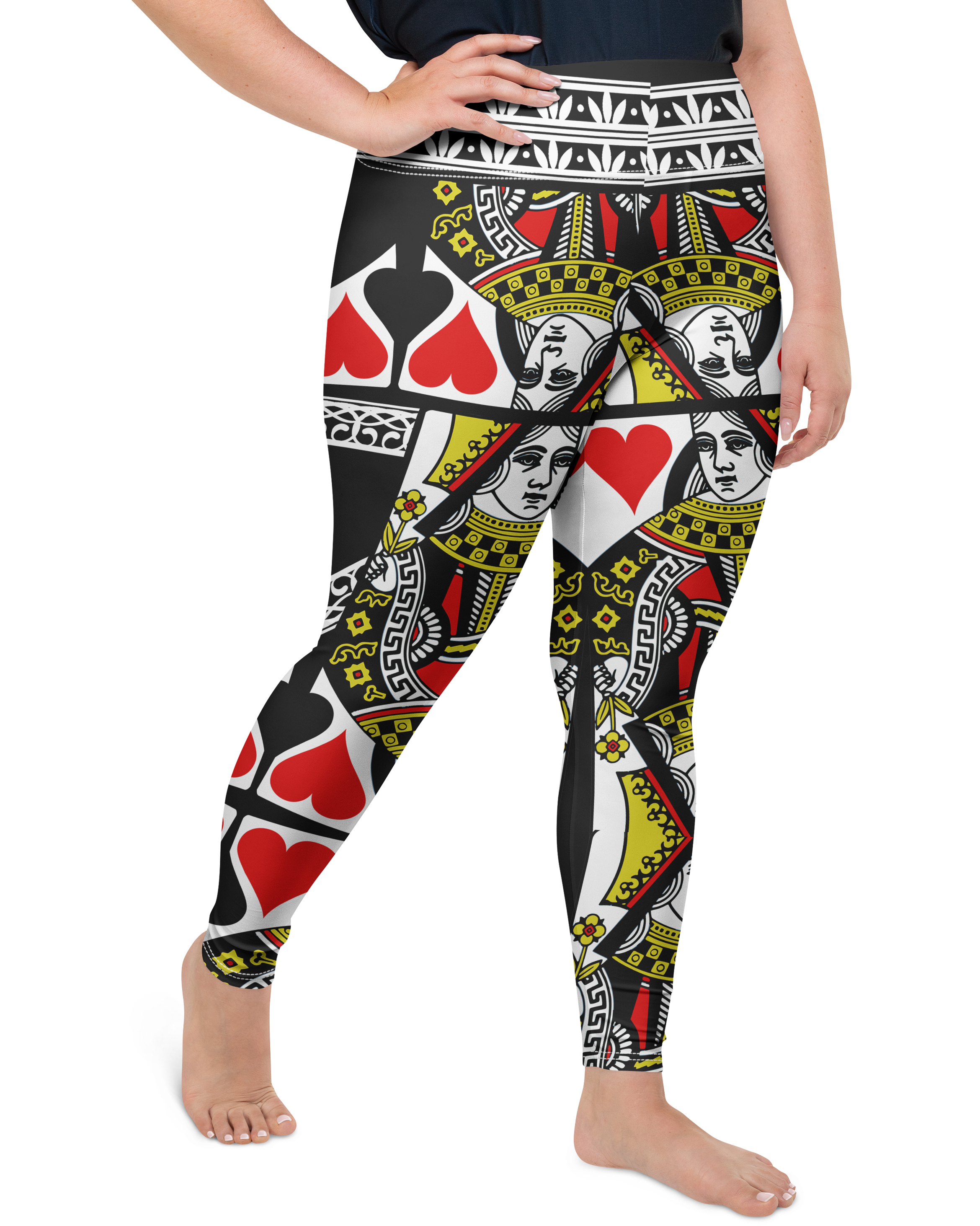 Queen of Hearts Plus Size Leggings | GearBunch
